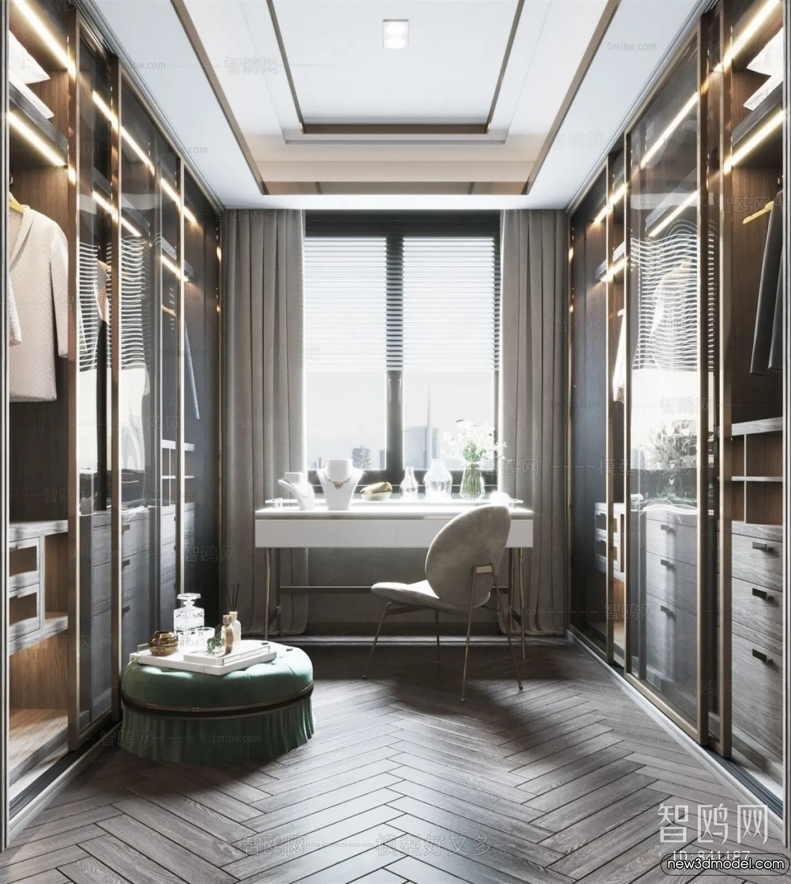Dressing Room - 3D Models - 3D Interior Scenes - 054