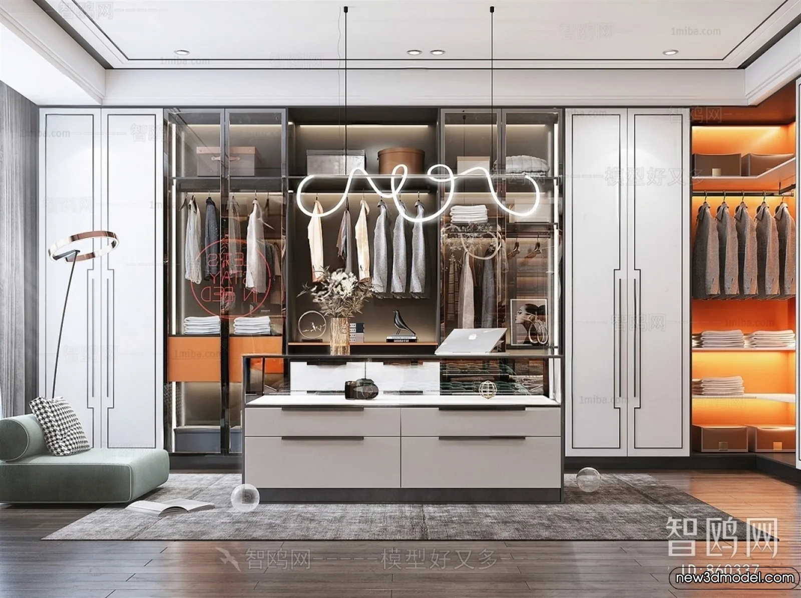 Dressing Room - 3D Models - 3D Interior Scenes - 055