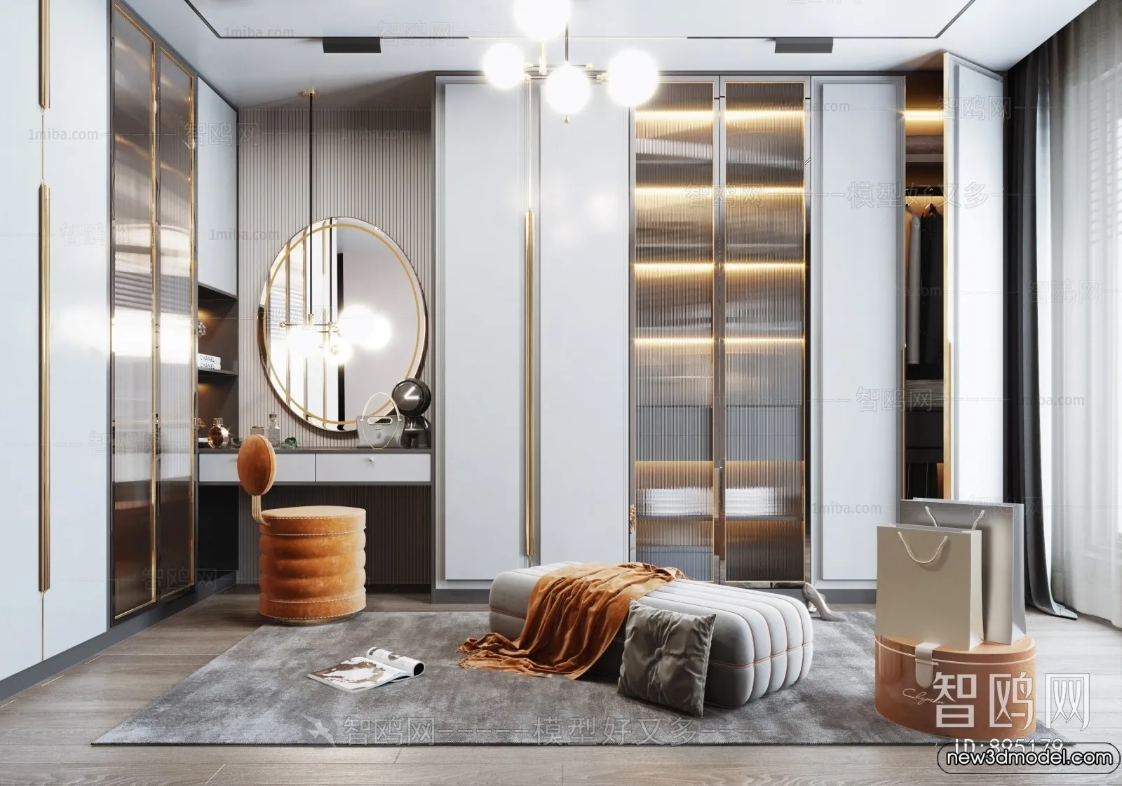 Dressing Room - 3D Models - 3D Interior Scenes - 058