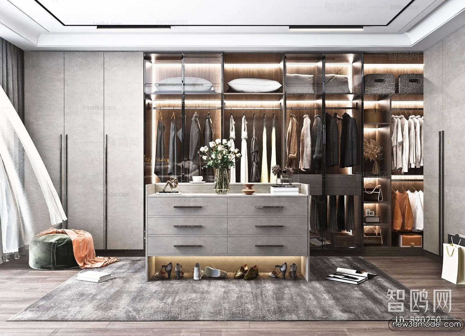 Dressing Room - 3D Models - 3D Interior Scenes - 060