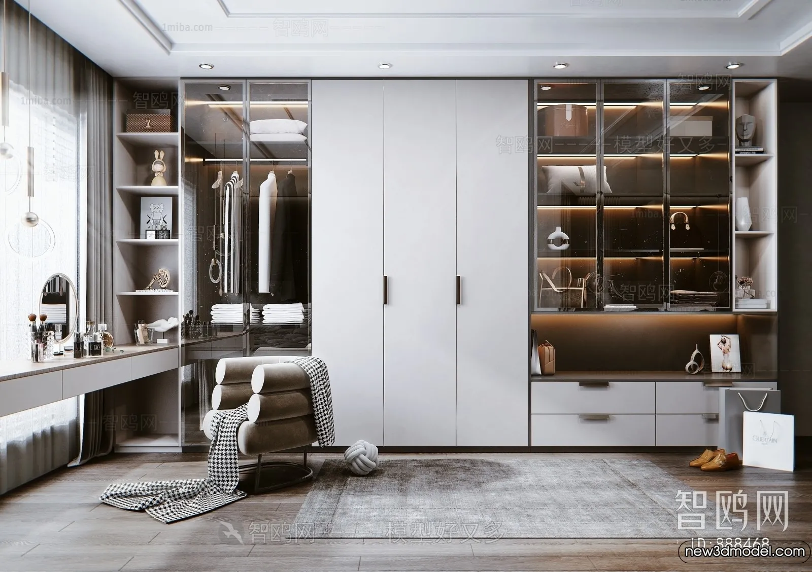 Dressing Room - 3D Models - 3D Interior Scenes - 061