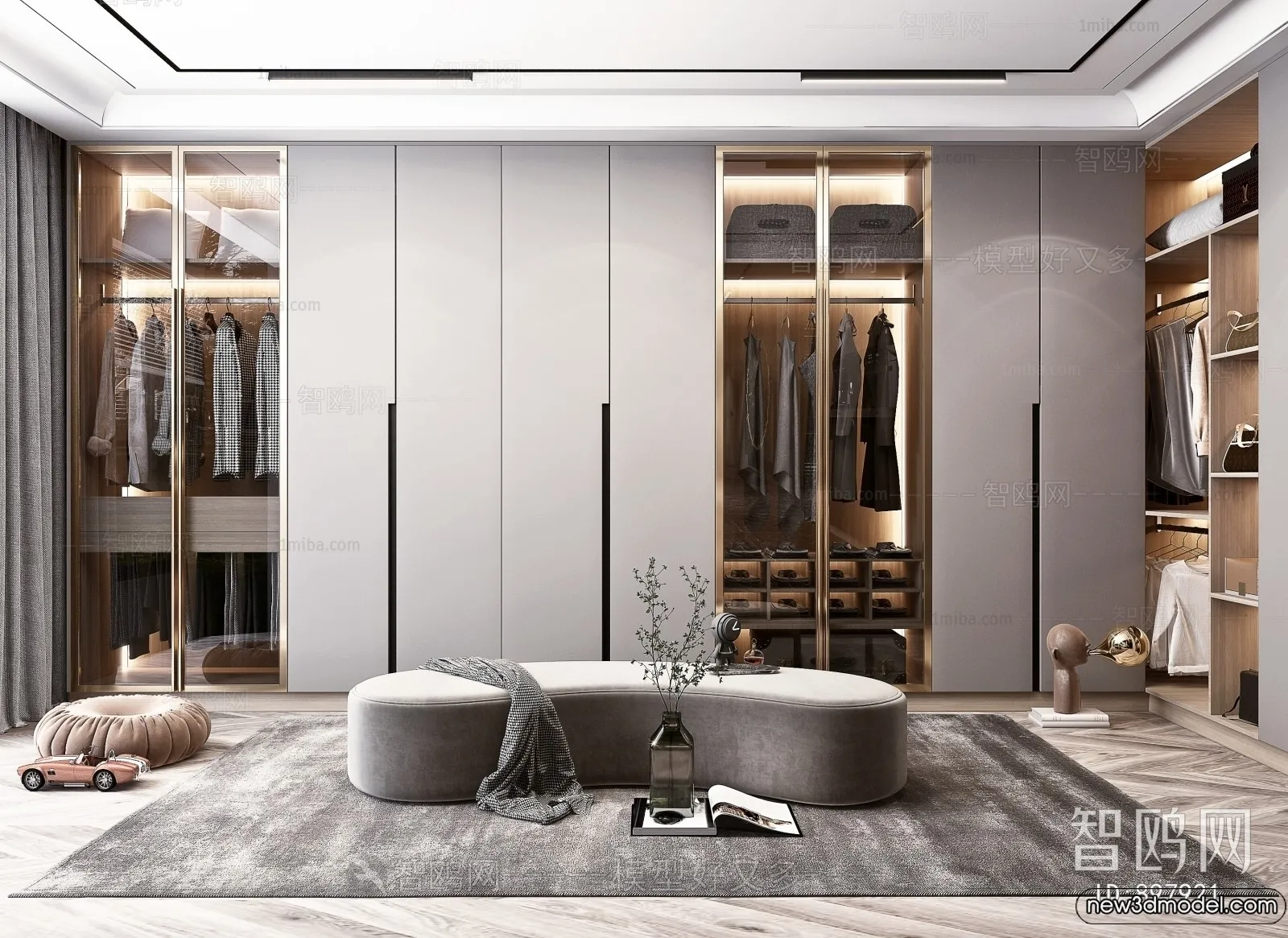 Dressing Room - 3D Models - 3D Interior Scenes - 063