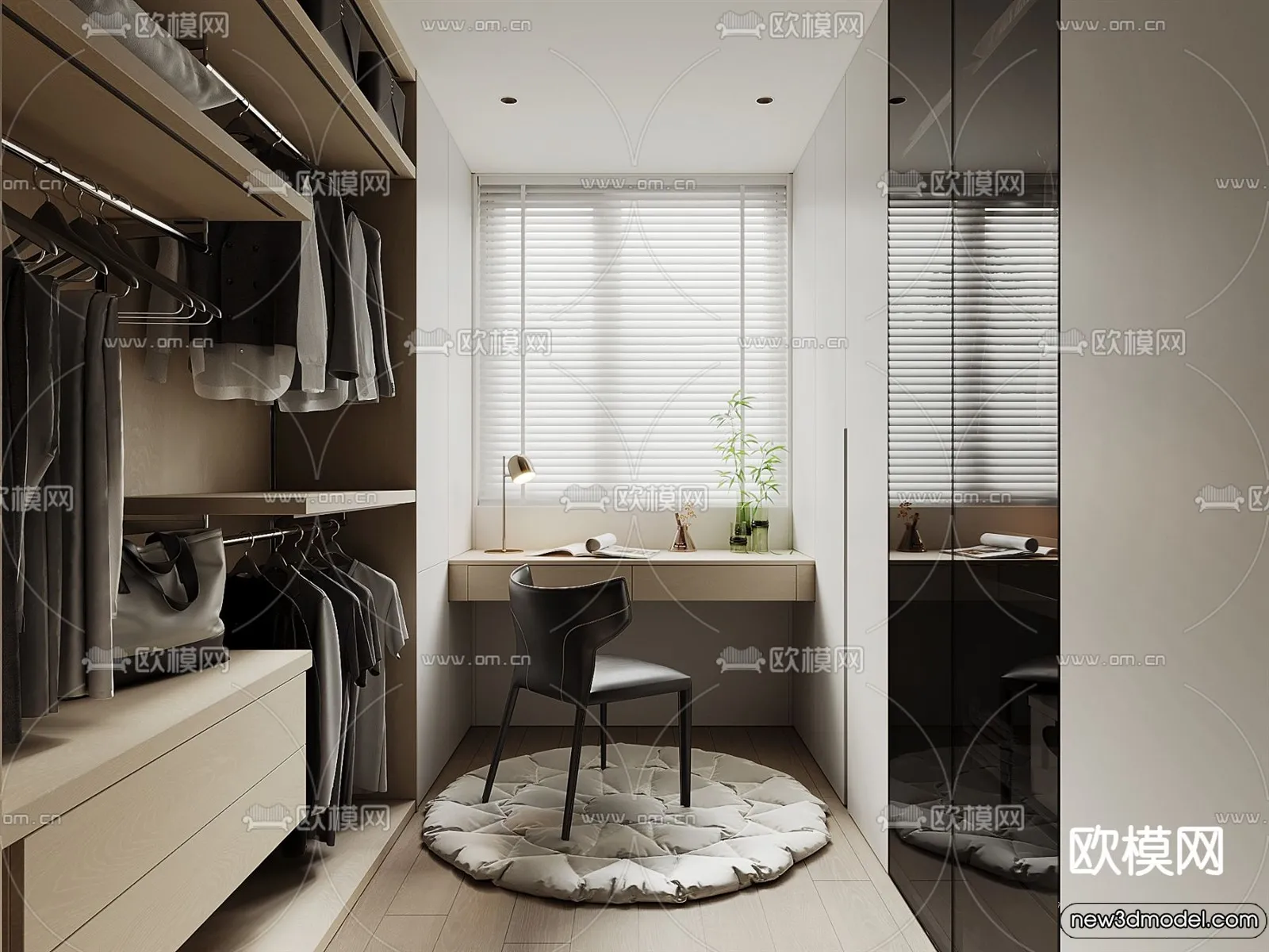 Dressing Room - 3D Models - 3D Interior Scenes - 066