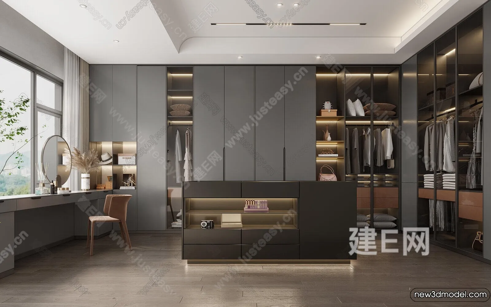 Dressing Room - 3D Models - 3D Interior Scenes - 067