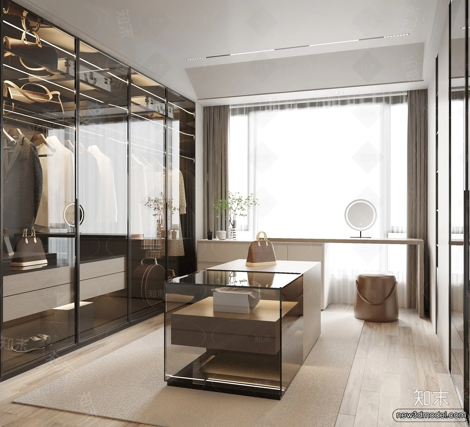 Dressing Room - 3D Models - 3D Interior Scenes - 075