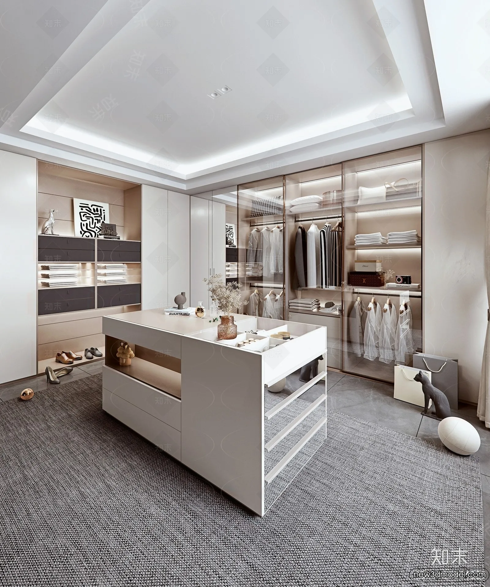 Dressing Room - 3D Models - 3D Interior Scenes - 077