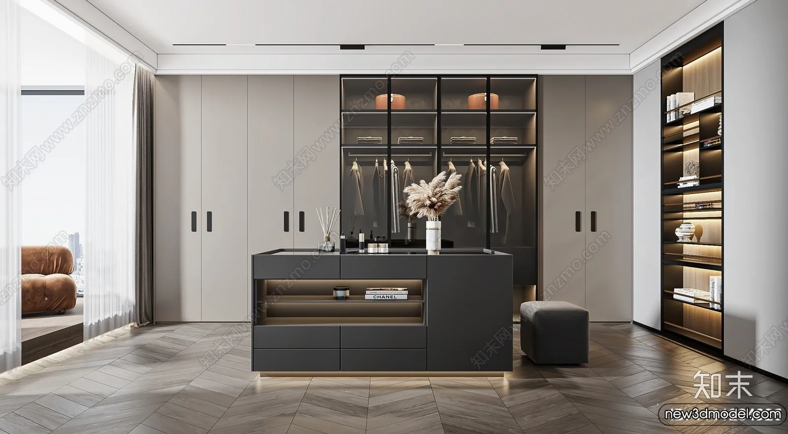 Dressing Room - 3D Models - 3D Interior Scenes - 087