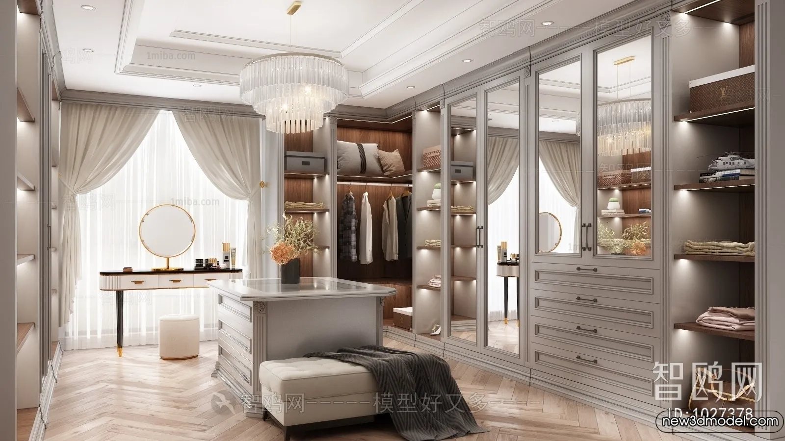 Dressing Room - 3D Models - 3D Interior Scenes - 091