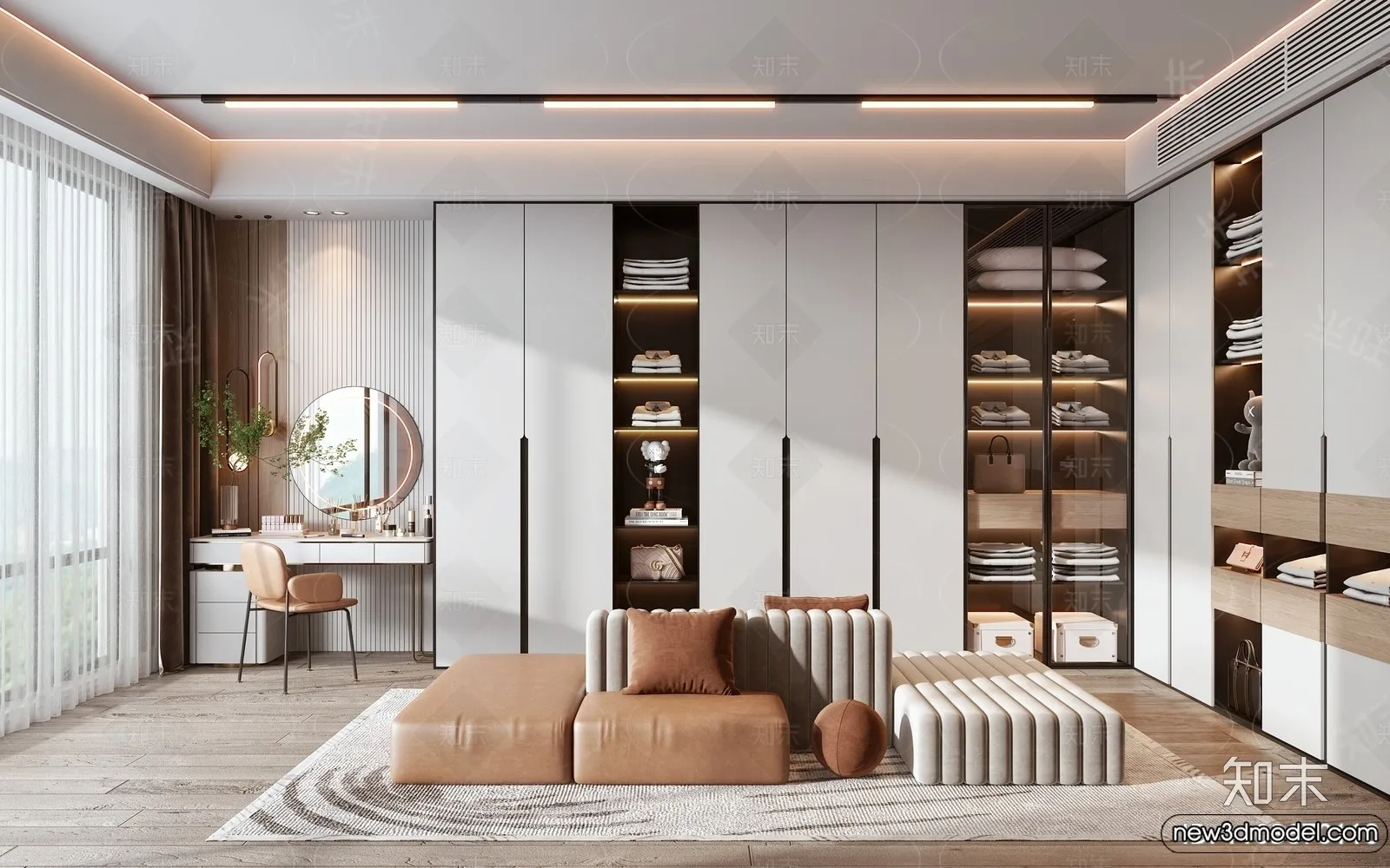 Dressing Room - 3D Models - 3D Interior Scenes - 092