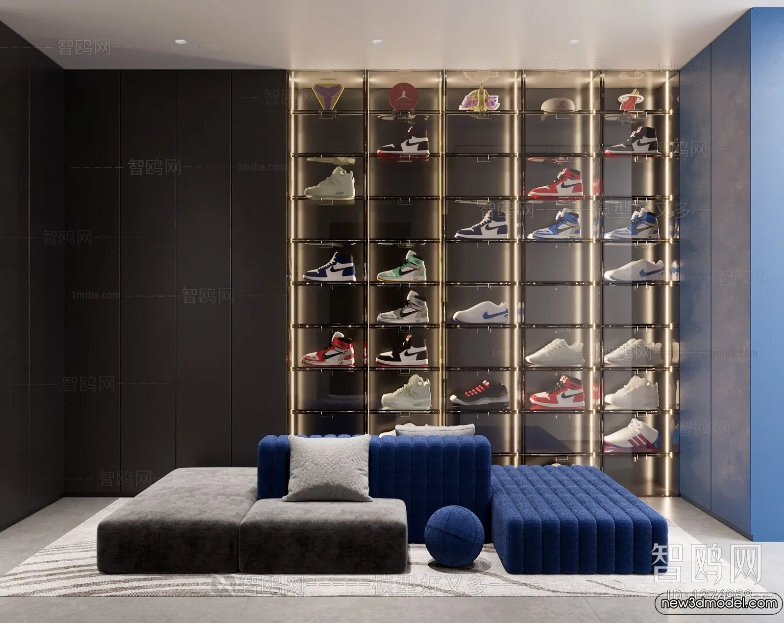 Dressing Room - 3D Models - 3D Interior Scenes - 093