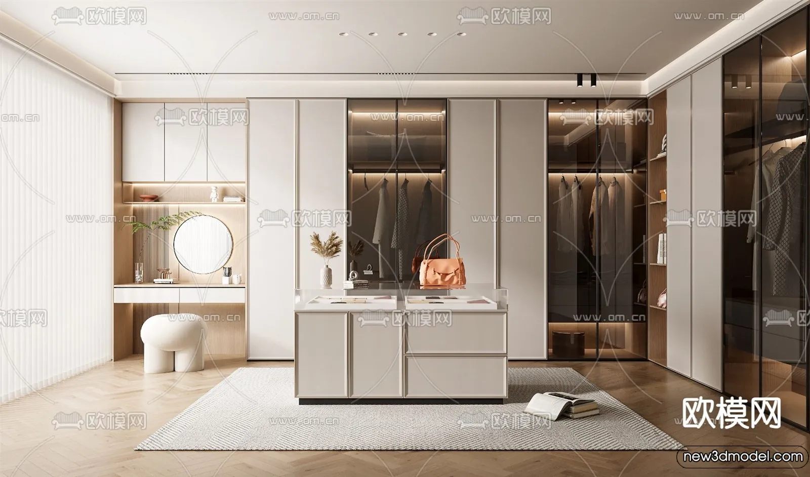 Dressing Room - 3D Models - 3D Interior Scenes - 095