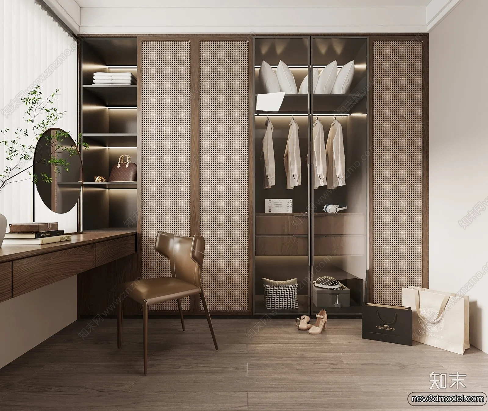 Dressing Room - 3D Models - 3D Interior Scenes - 098