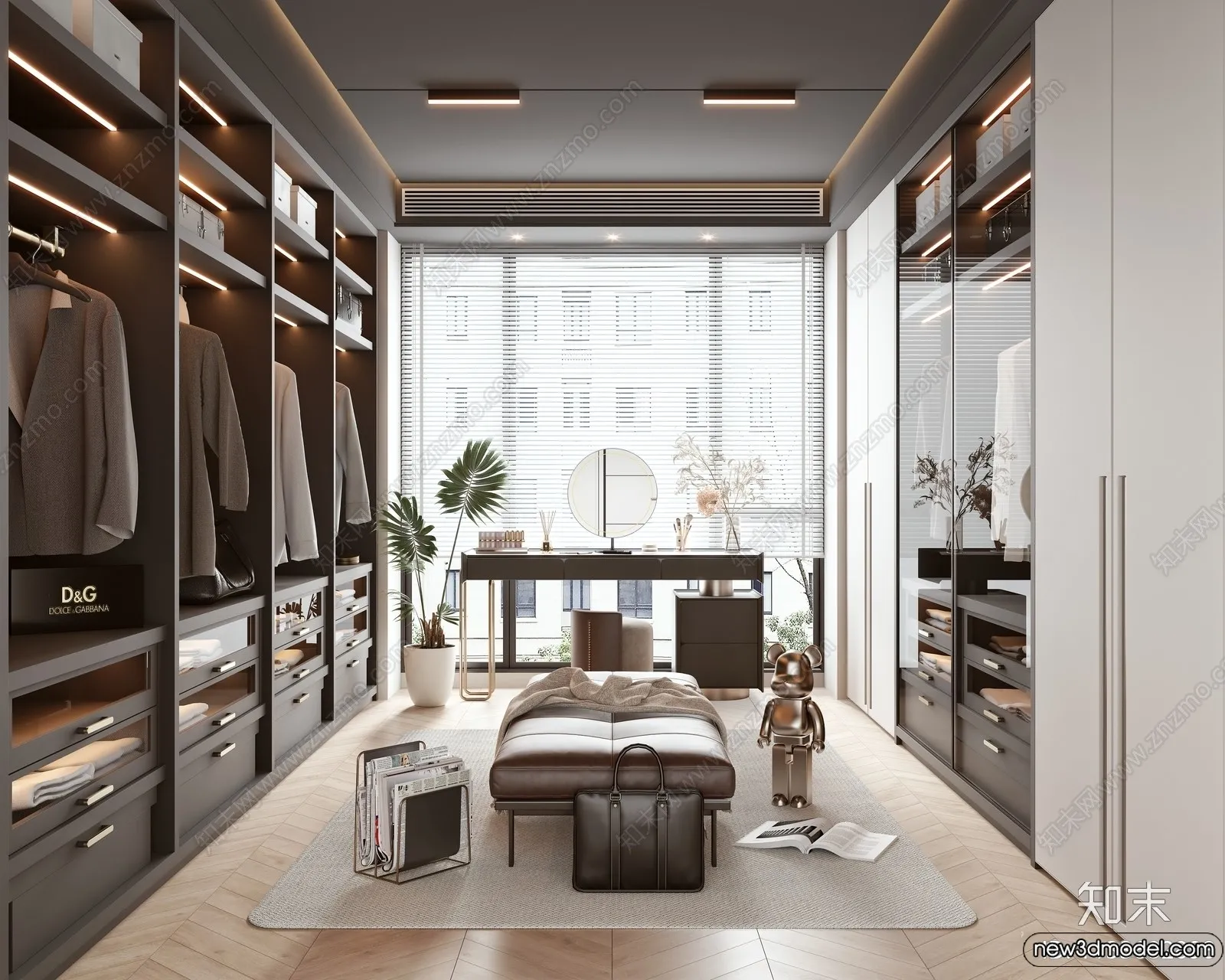 Dressing Room - 3D Models - 3D Interior Scenes - 102