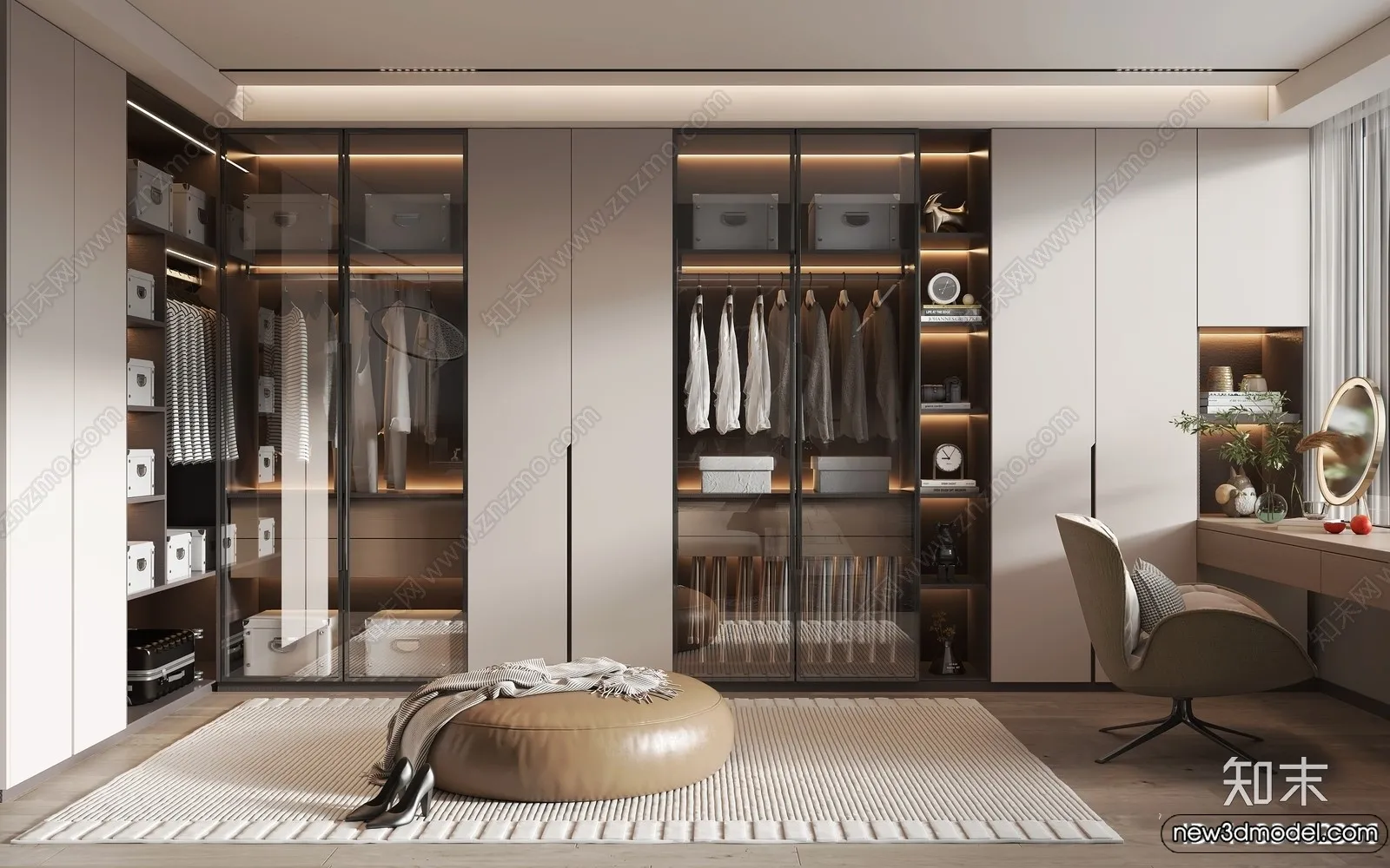 Dressing Room - 3D Models - 3D Interior Scenes - 104