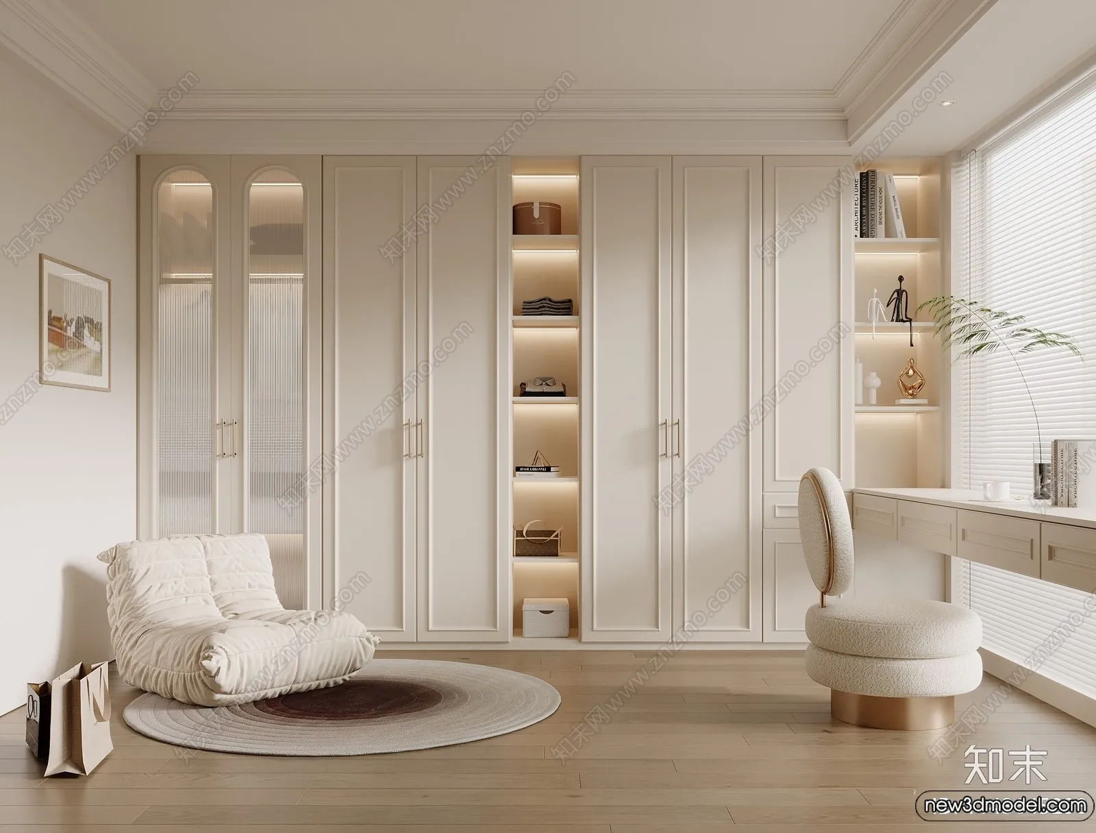 Dressing Room - 3D Models - 3D Interior Scenes - 106