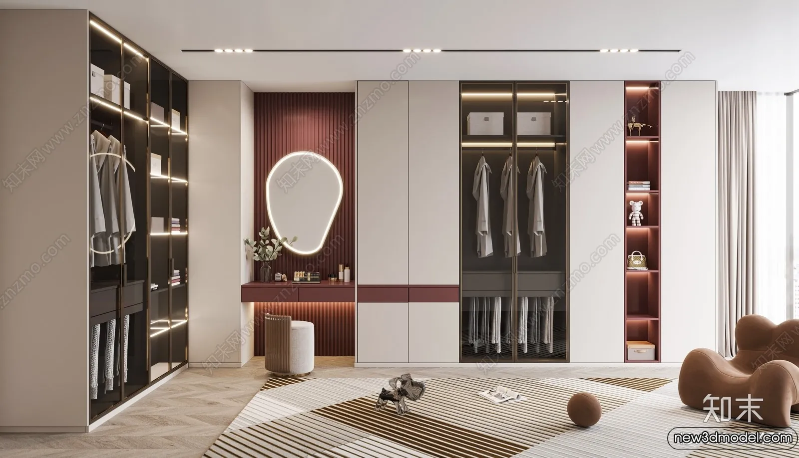 Dressing Room - 3D Models - 3D Interior Scenes - 113