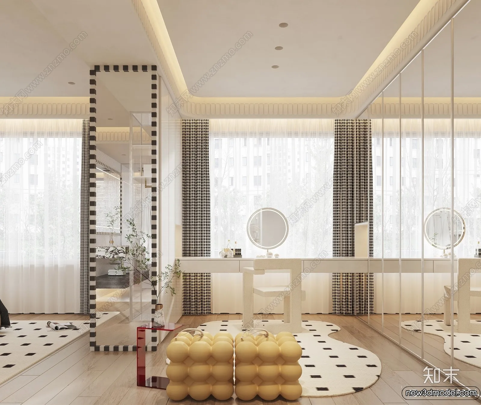 Dressing Room - 3D Models - 3D Interior Scenes - 122