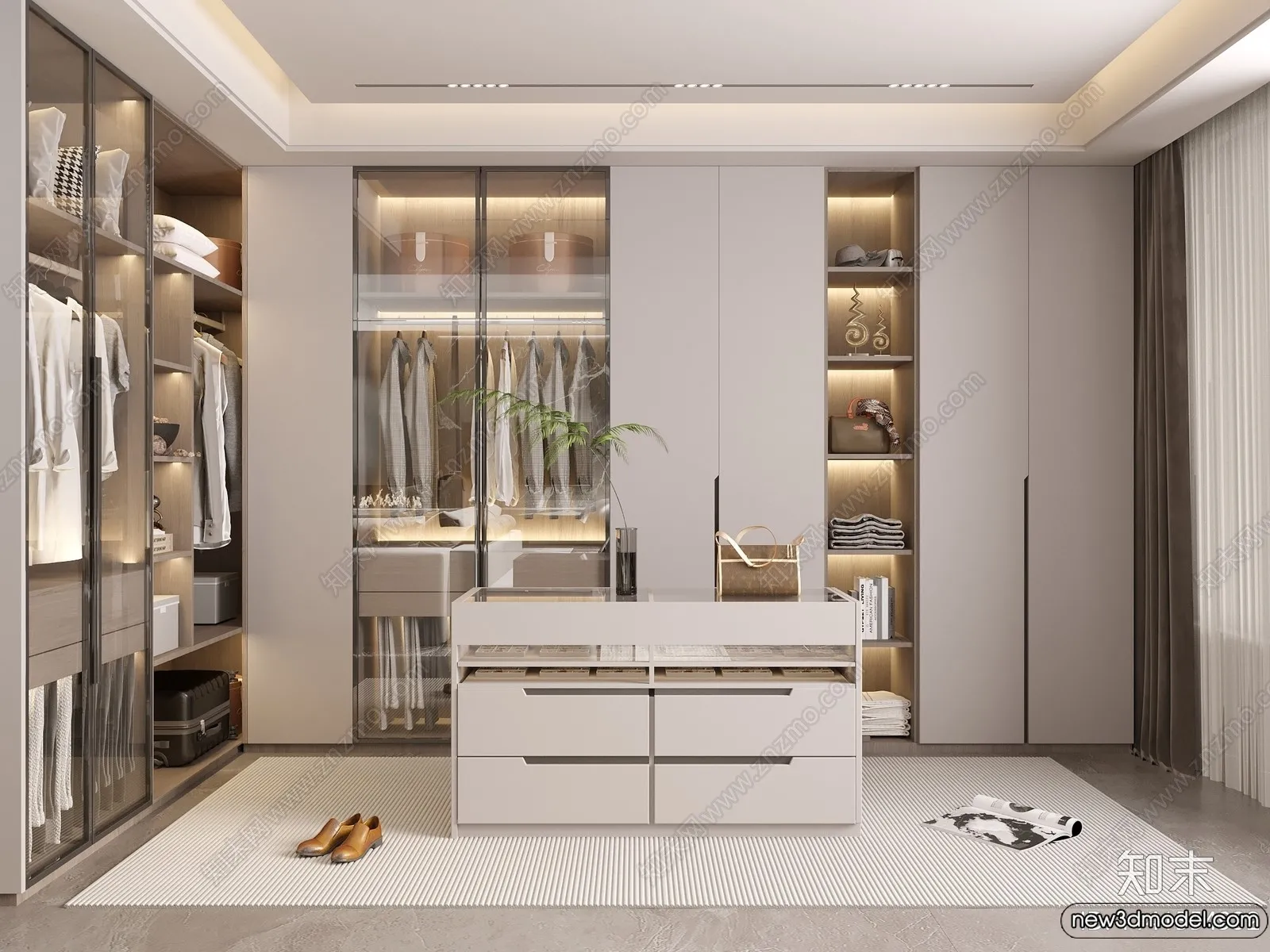 Dressing Room - 3D Models - 3D Interior Scenes - 123