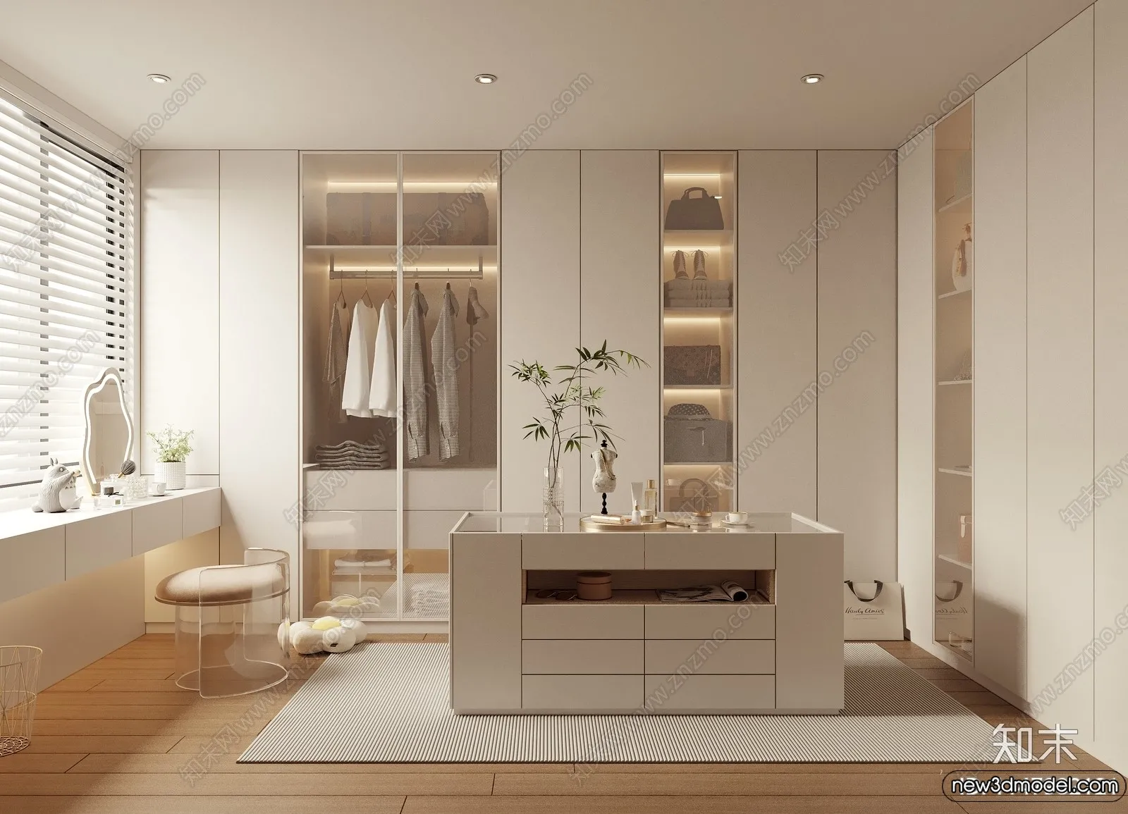 Dressing Room - 3D Models - 3D Interior Scenes - 127