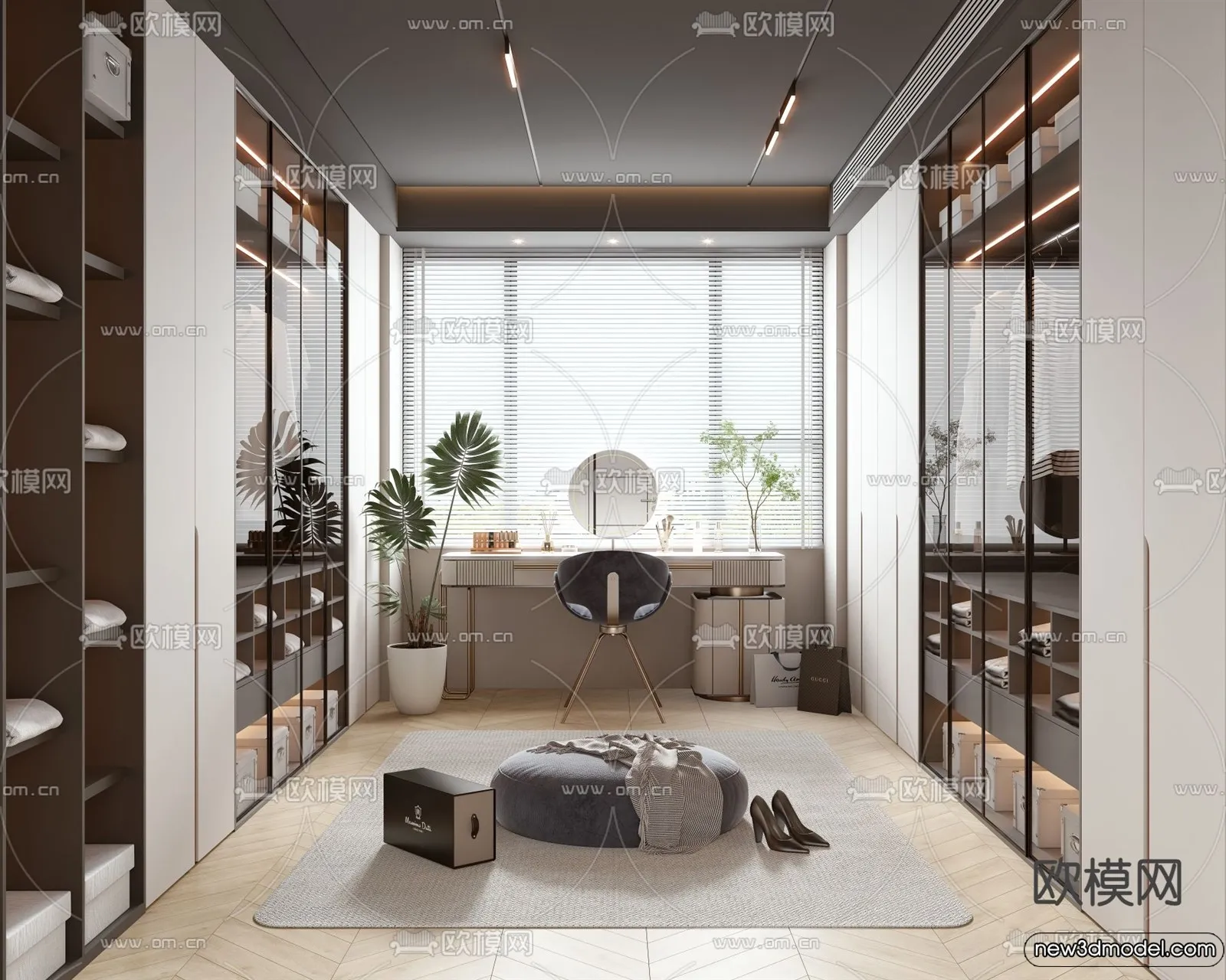 Dressing Room - 3D Models - 3D Interior Scenes - 132