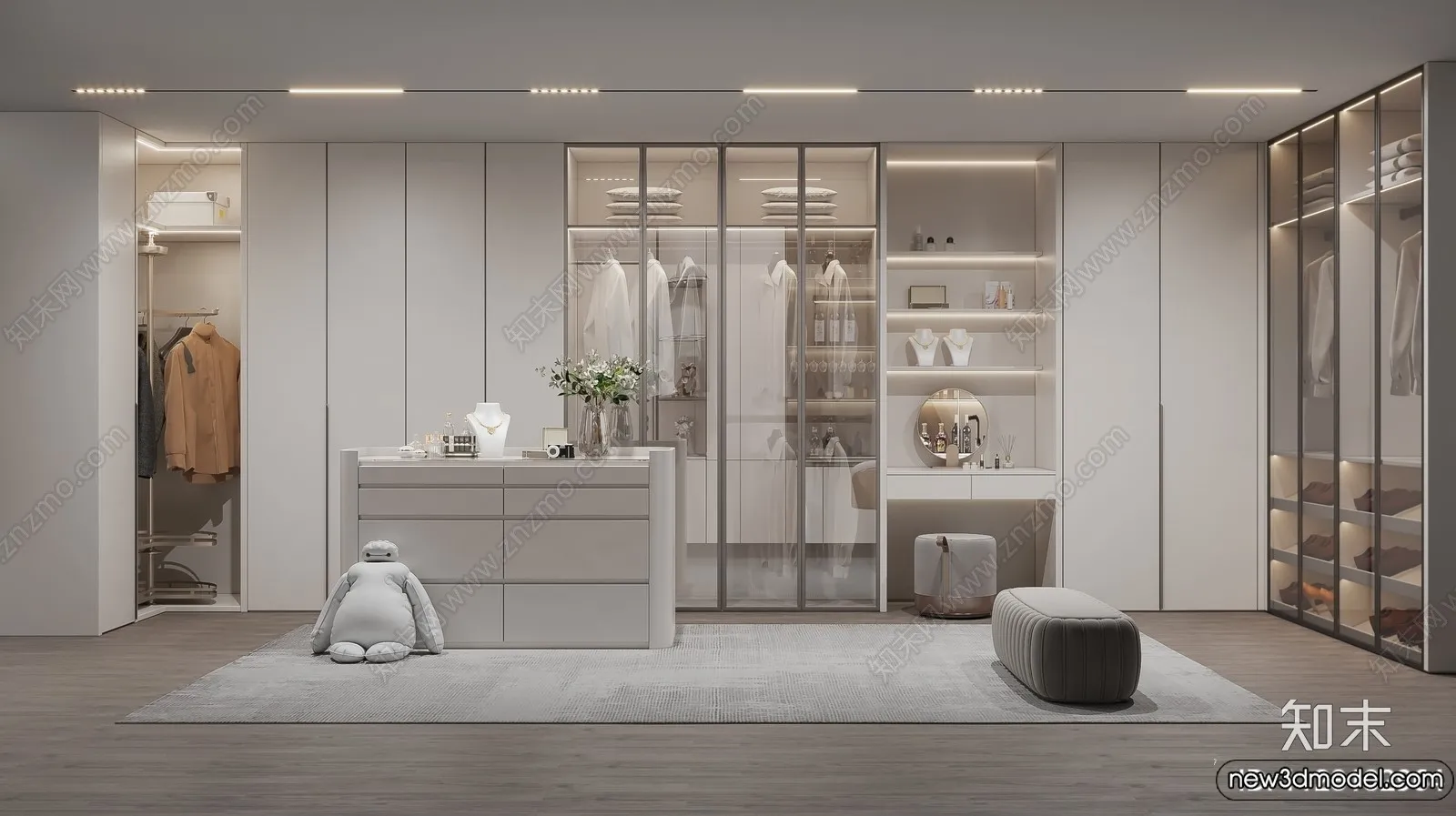 Dressing Room - 3D Models - 3D Interior Scenes - 133