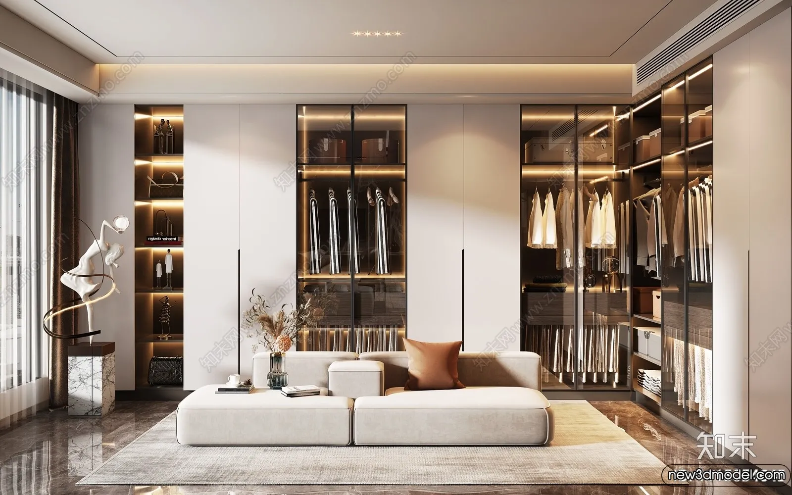 Dressing Room - 3D Models - 3D Interior Scenes - 137