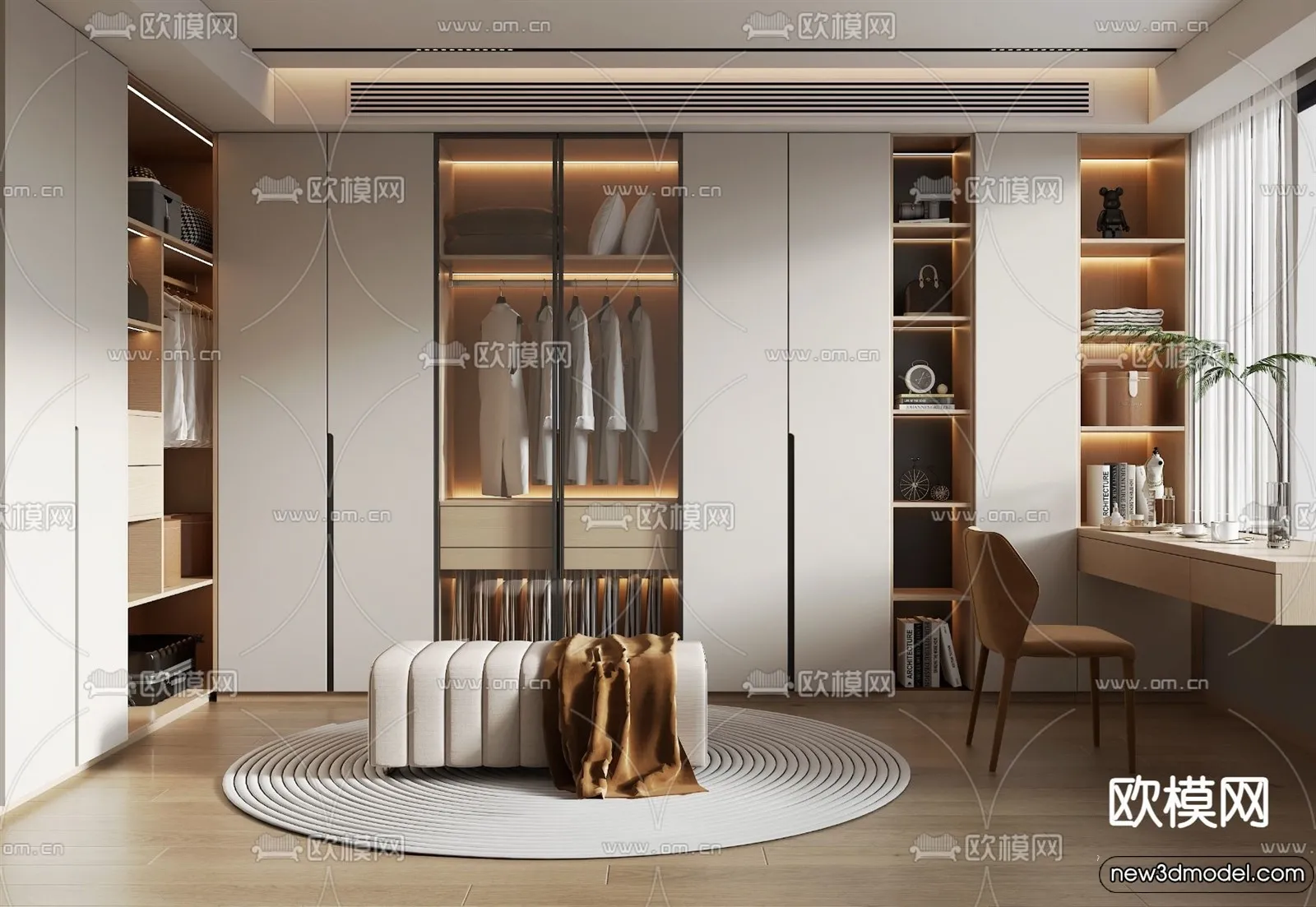 Dressing Room - 3D Models - 3D Interior Scenes - 140