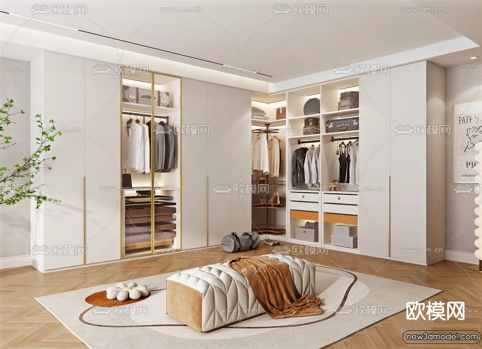 Dressing Room - 3D Models - 3D Interior Scenes - 141