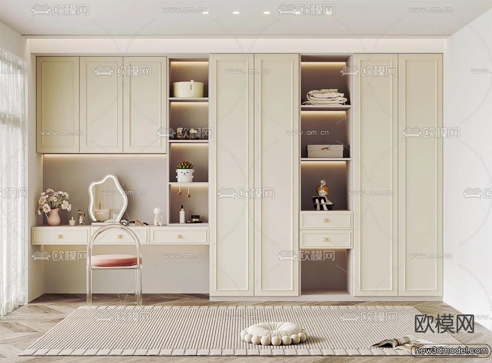 Dressing Room - 3D Models - 3D Interior Scenes - 142