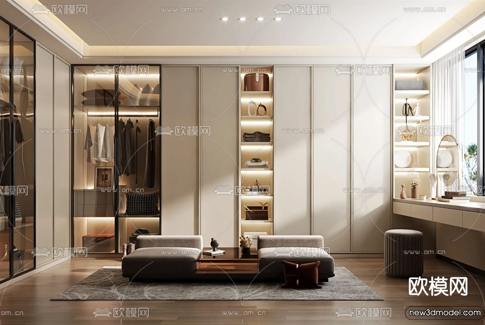 Dressing Room - 3D Models - 3D Interior Scenes - 143