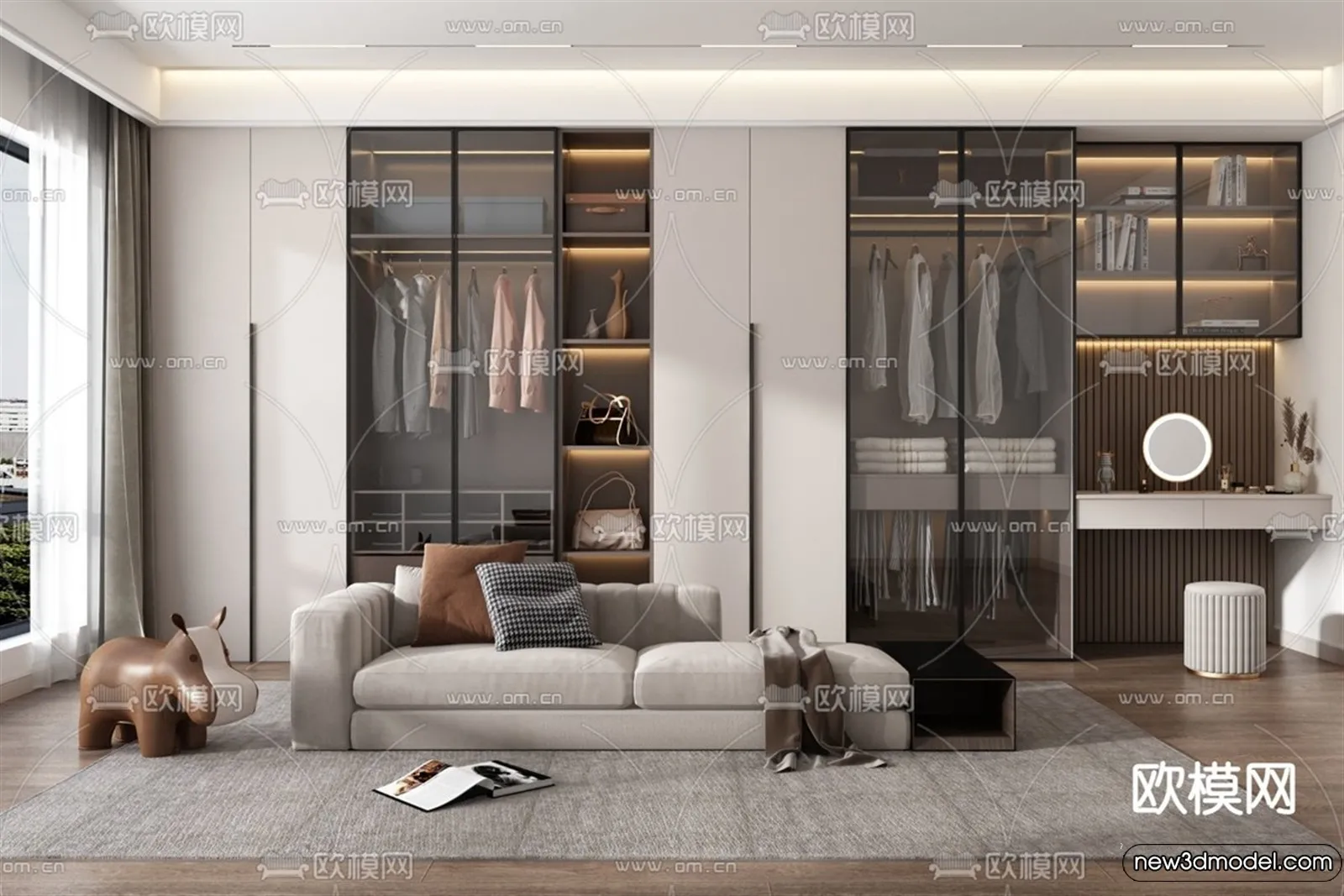 Dressing Room - 3D Models - 3D Interior Scenes - 144
