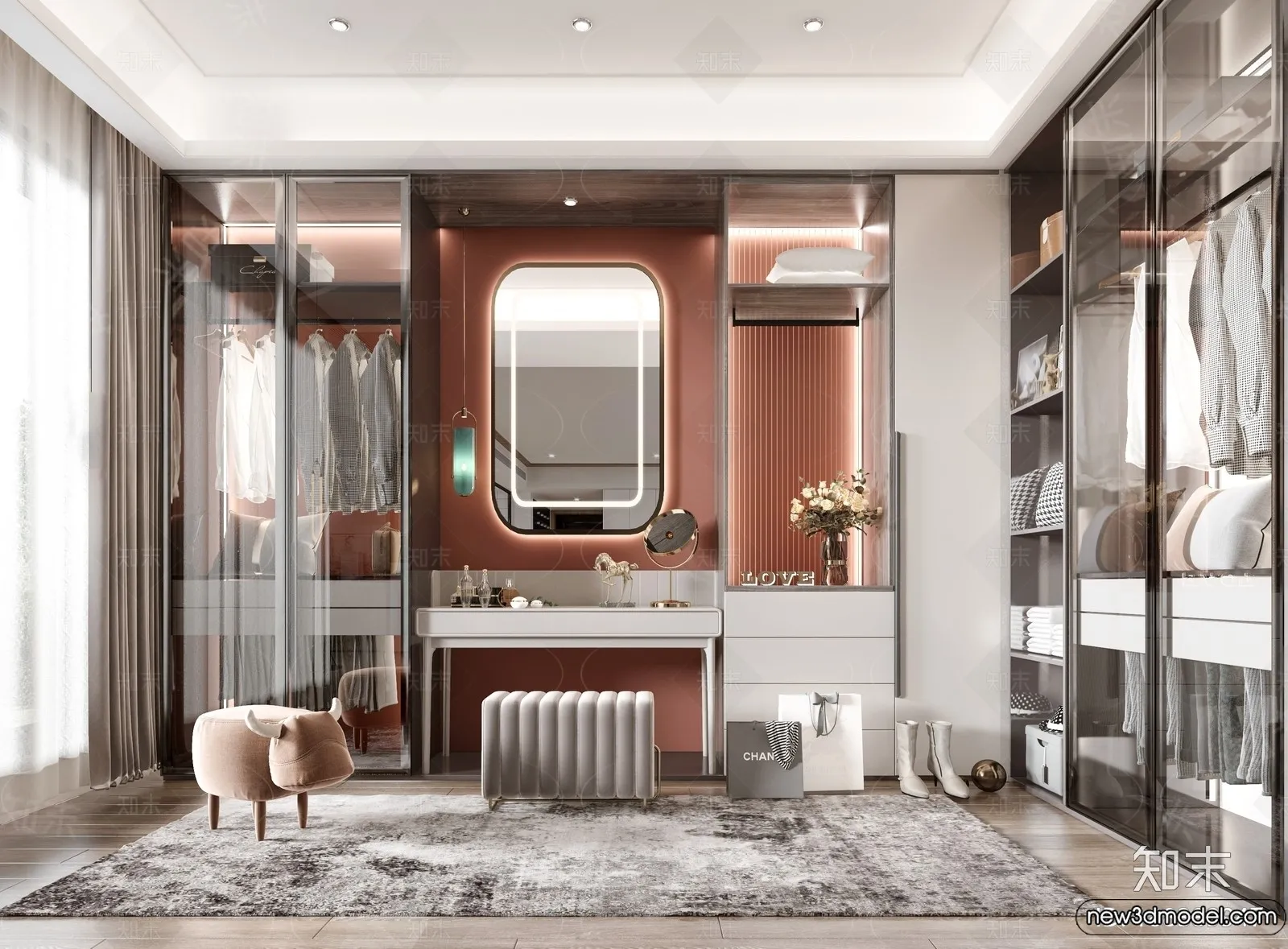 Dressing Room - 3D Models - 3D Interior Scenes - 148