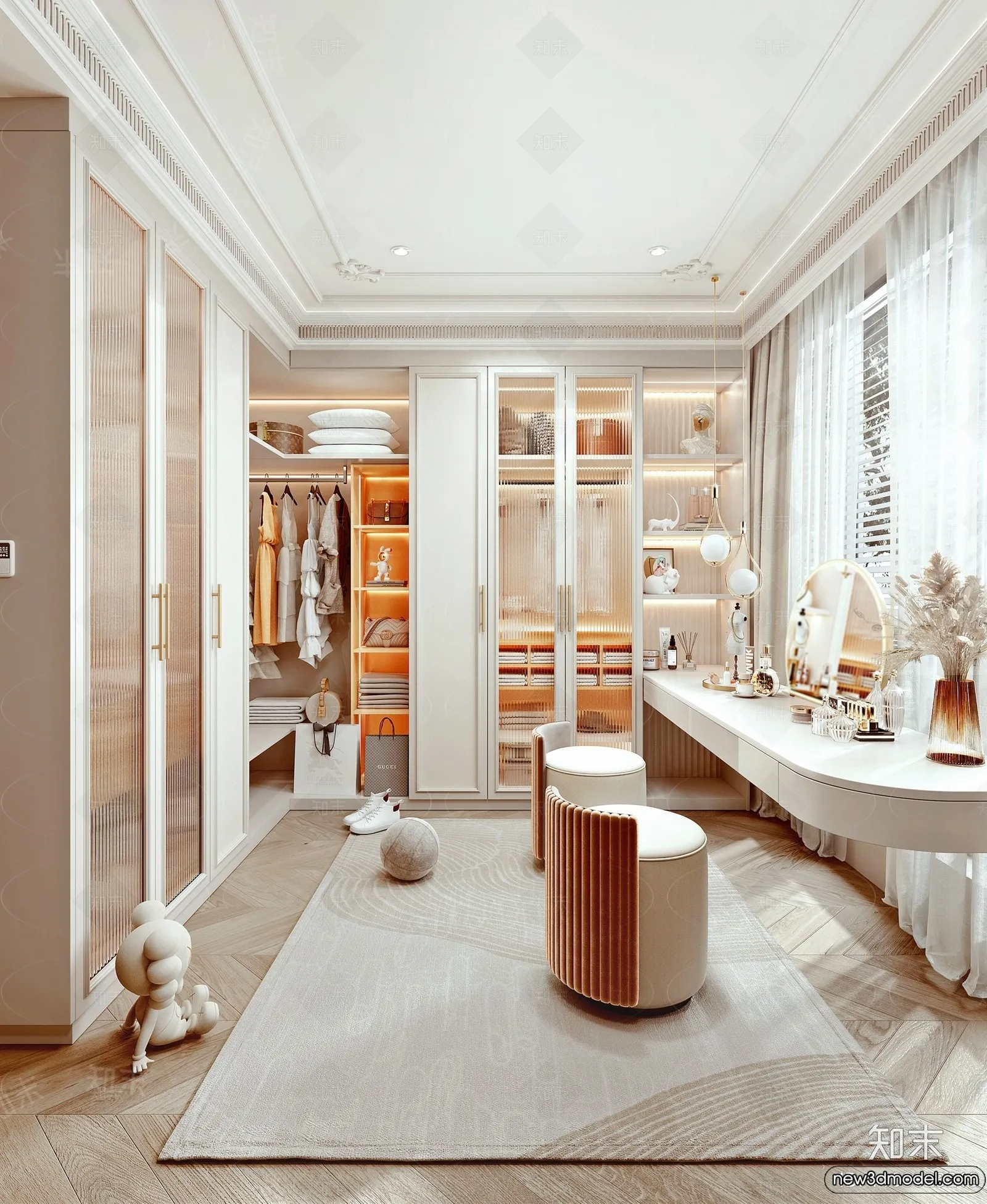 Dressing Room - 3D Models - 3D Interior Scenes - 153