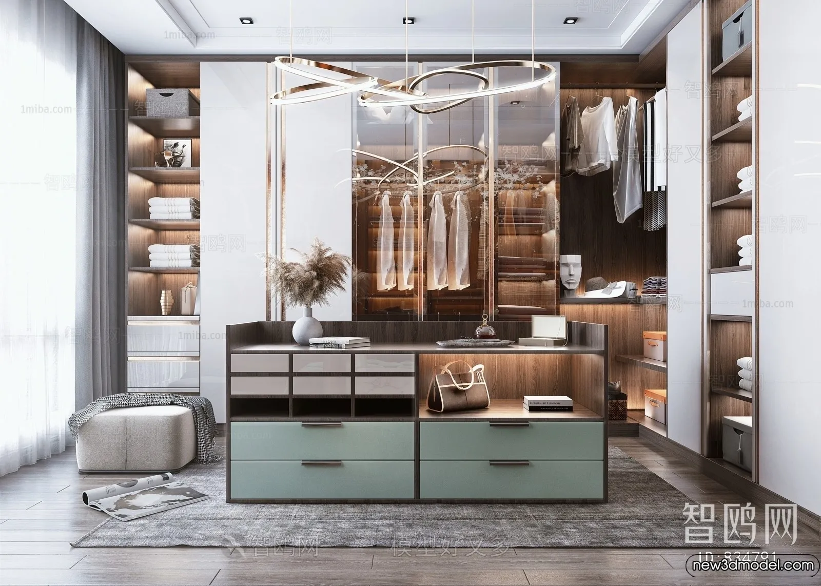 Dressing Room - 3D Models - 3D Interior Scenes - 157