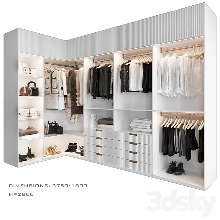 Dressing room 9 3D Model Free