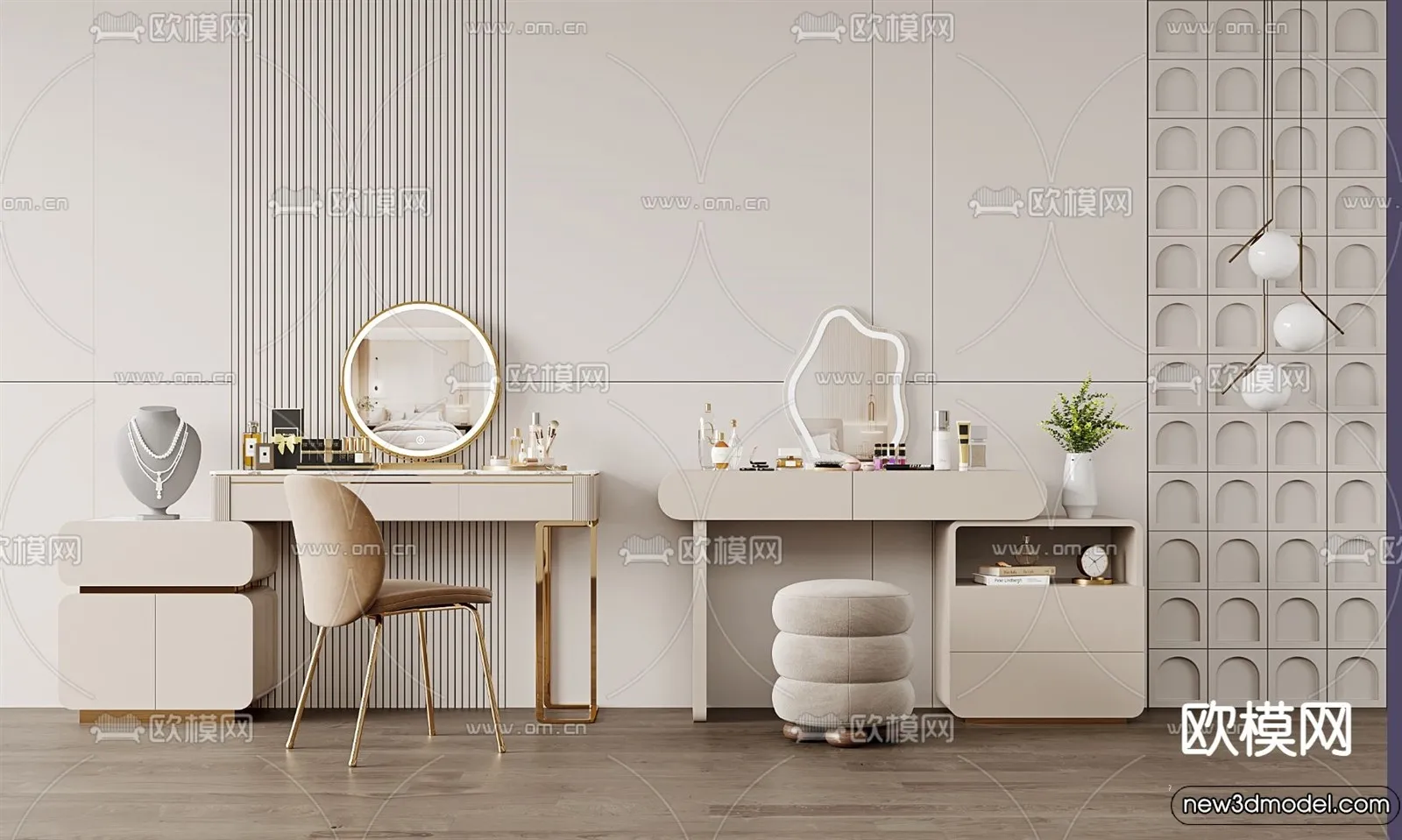 Dressing Table - 3D Models - 3D Furniture Models for Interior - 009