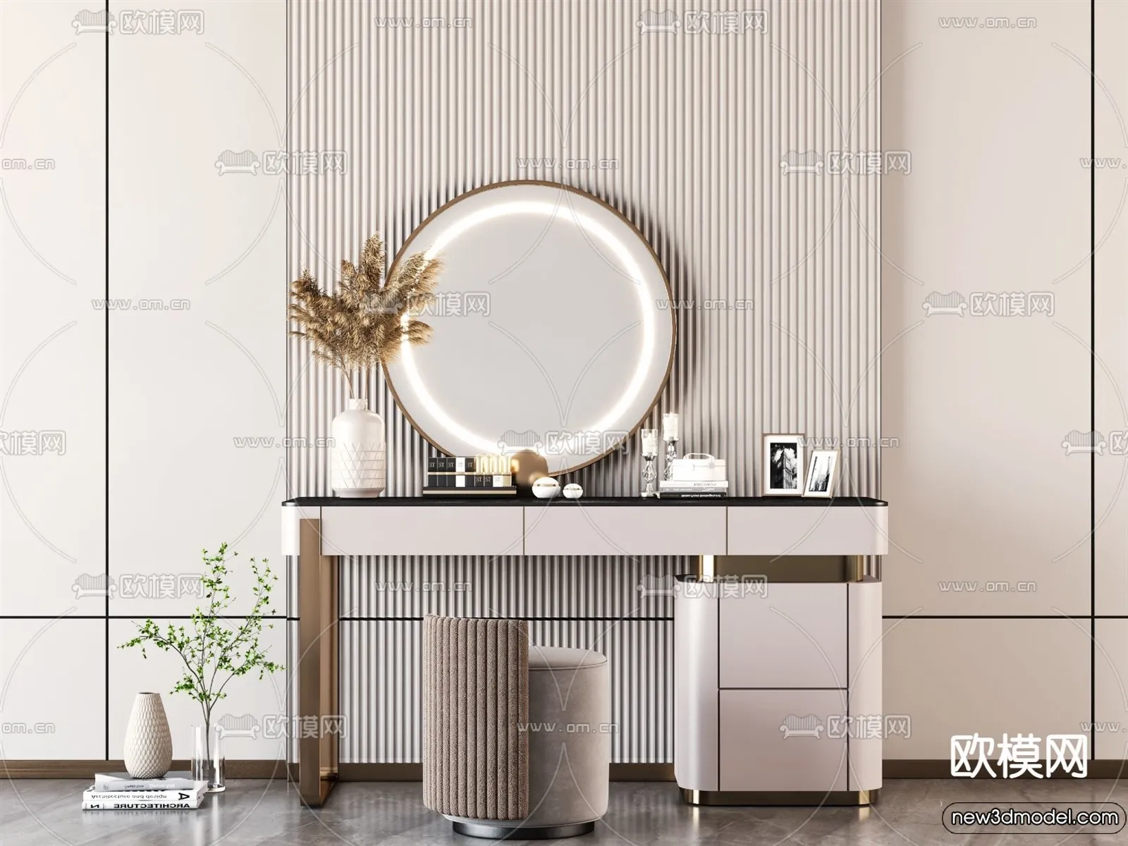 Dressing Table - 3D Models - 3D Furniture Models for Interior - 015