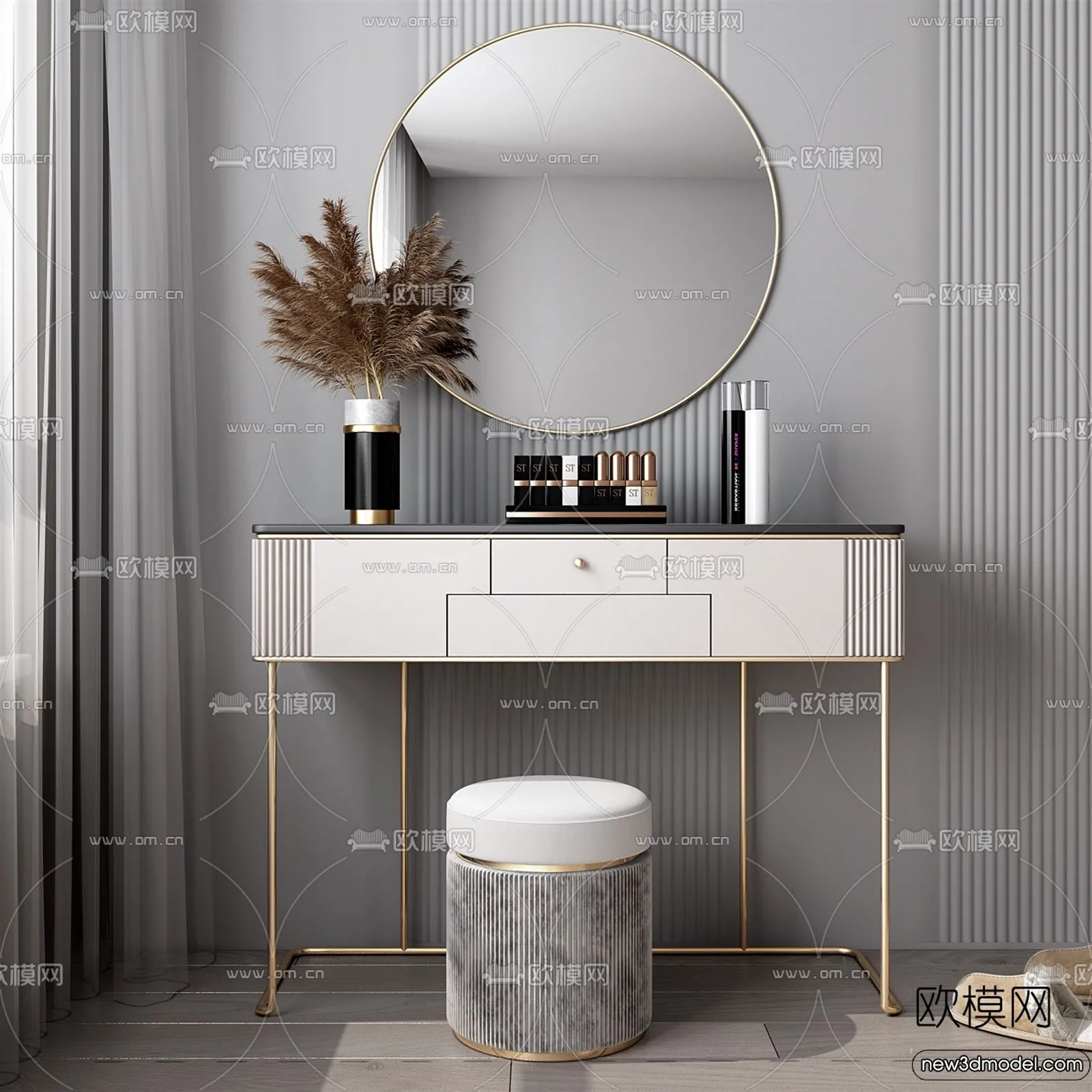 Dressing Table - 3D Models - 3D Furniture Models for Interior - 016