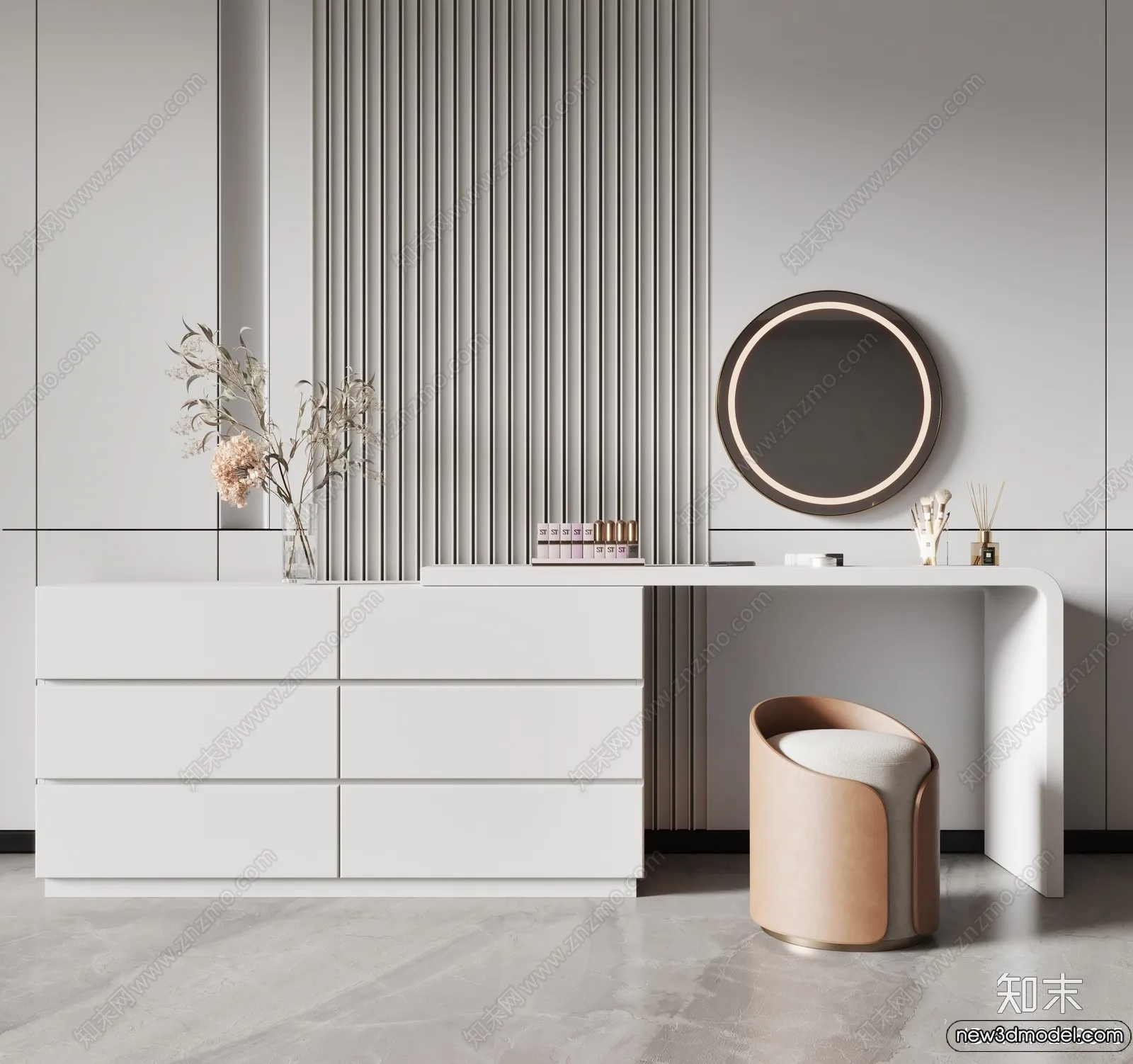 Dressing Table - 3D Models - 3D Furniture Models for Interior - 021