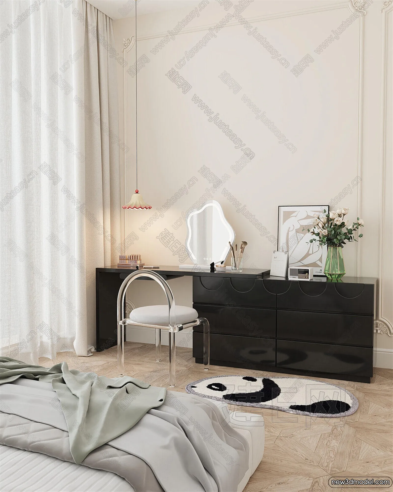 Dressing Table - 3D Models - 3D Furniture Models for Interior - 022