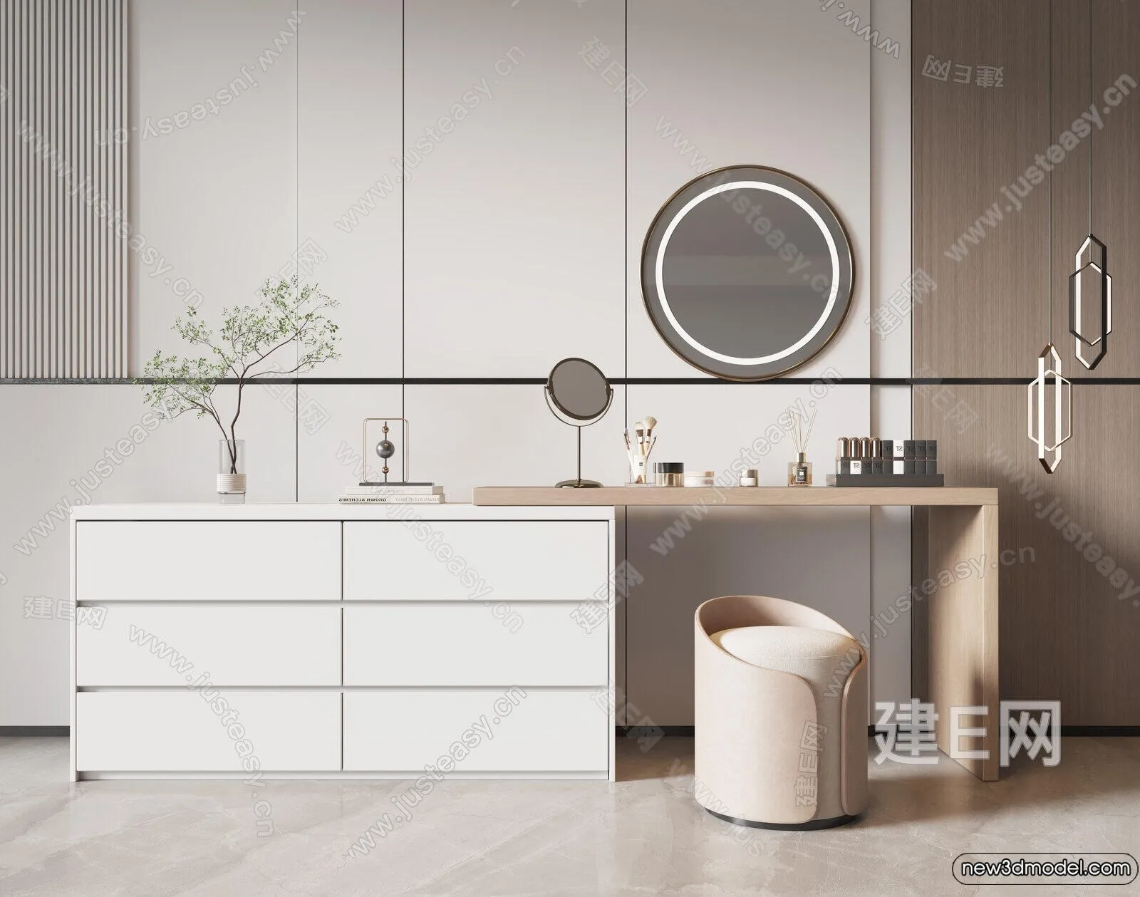 Dressing Table - 3D Models - 3D Furniture Models for Interior - 032