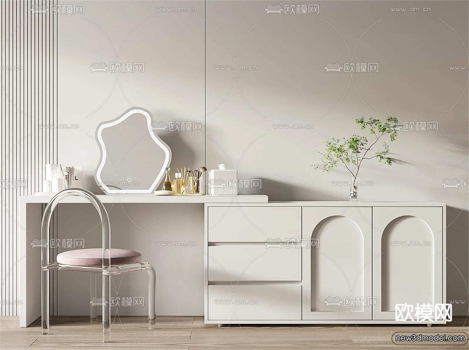 Dressing Table - 3D Models - 3D Furniture Models for Interior - 035