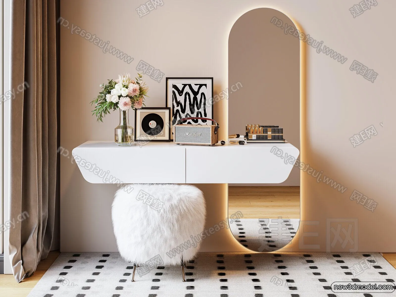 Dressing Table - 3D Models - 3D Furniture Models for Interior - 039