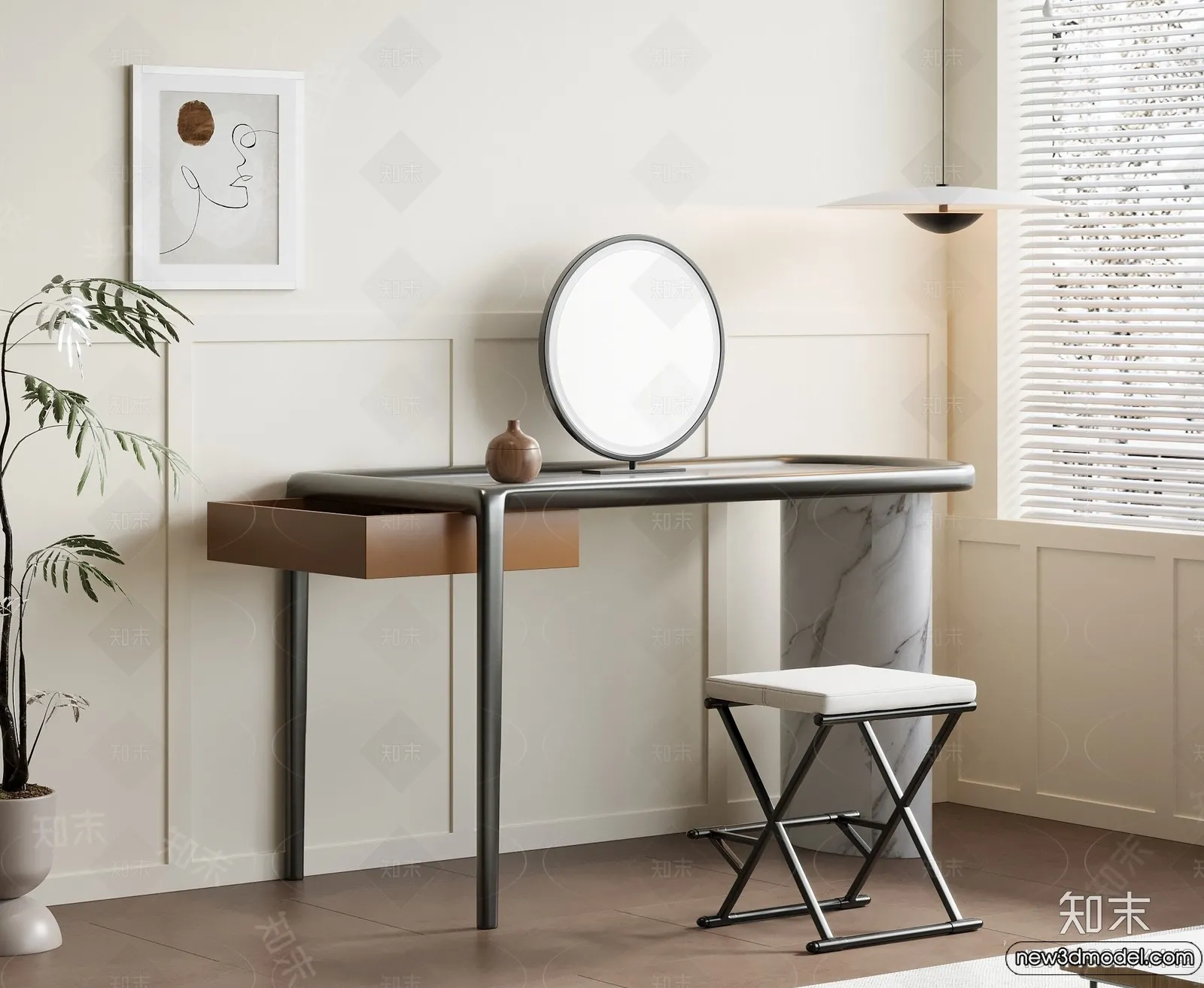 Dressing Table - 3D Models - 3D Furniture Models for Interior - 041