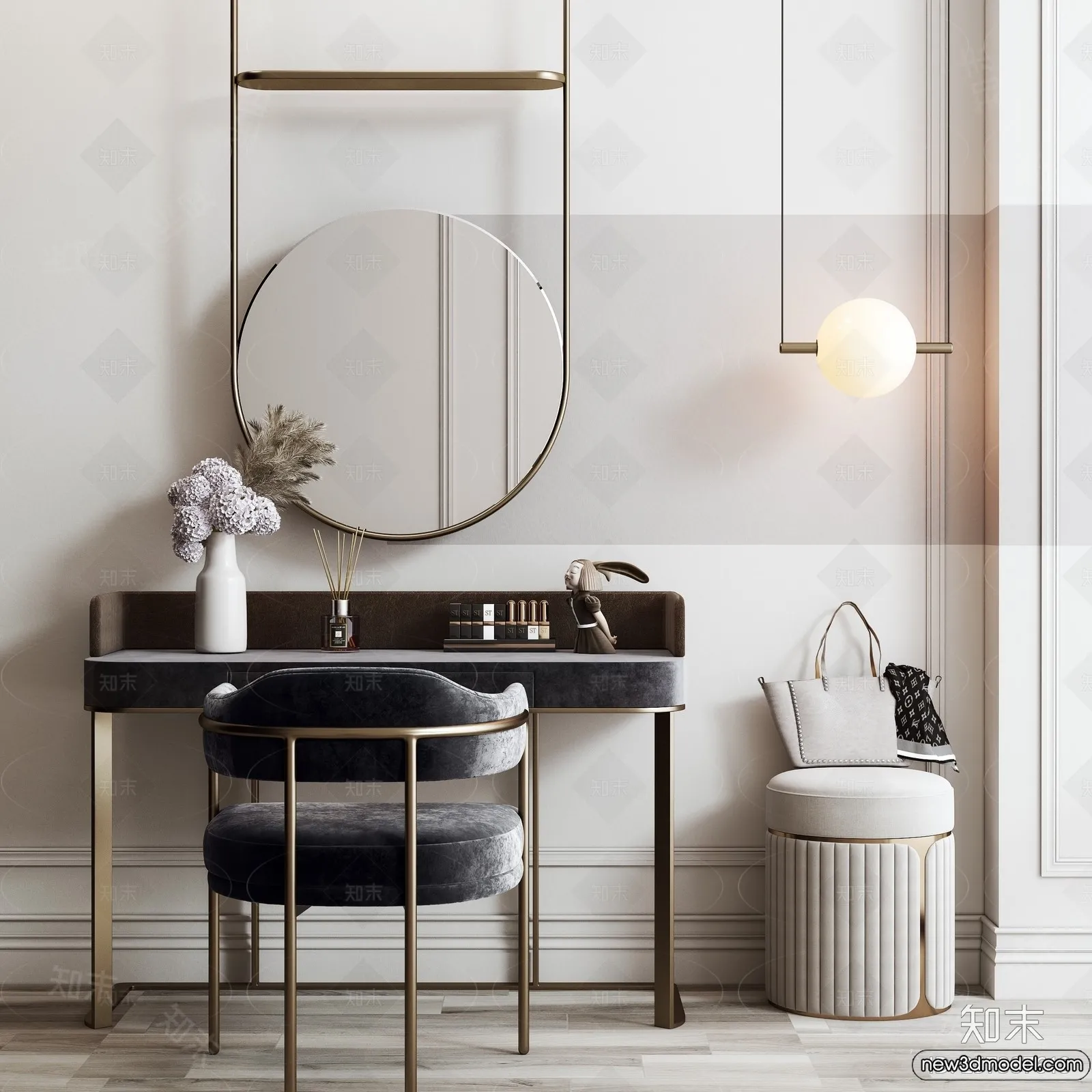 Dressing Table - 3D Models - 3D Furniture Models for Interior - 051