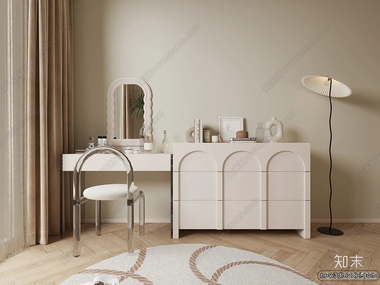 Dressing Table - 3D Models - 3D Furniture Models for Interior - 056