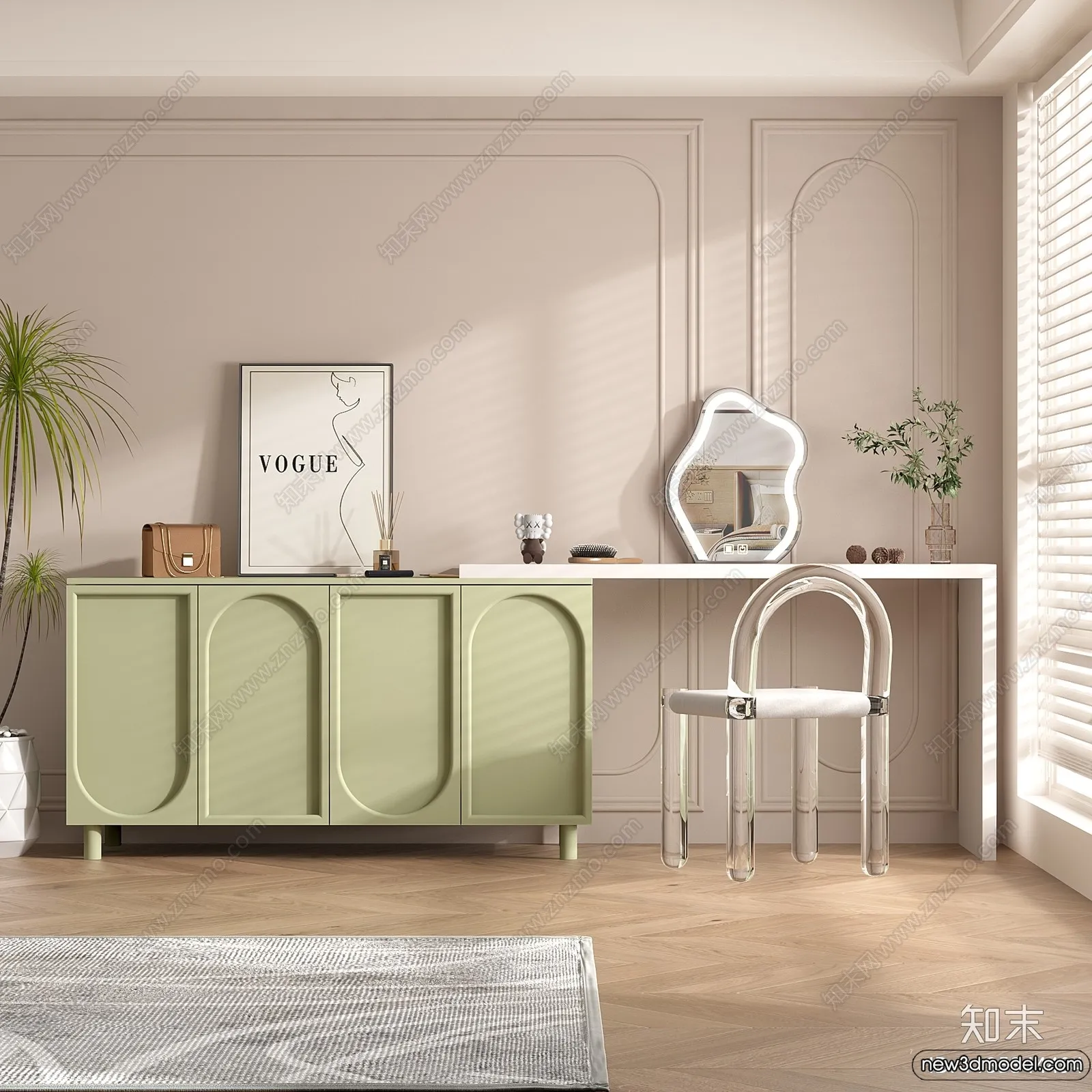 Dressing Table - 3D Models - 3D Furniture Models for Interior - 063