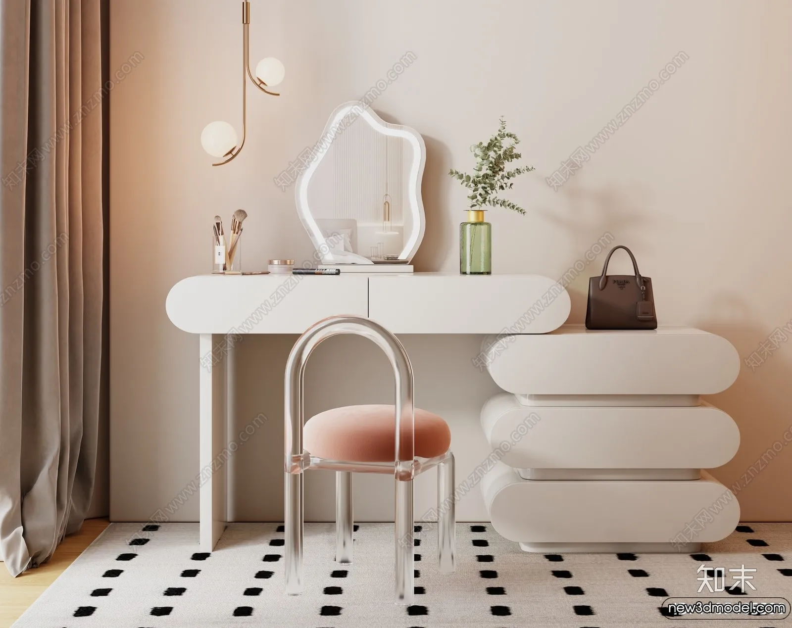 Dressing Table - 3D Models - 3D Furniture Models for Interior - 064