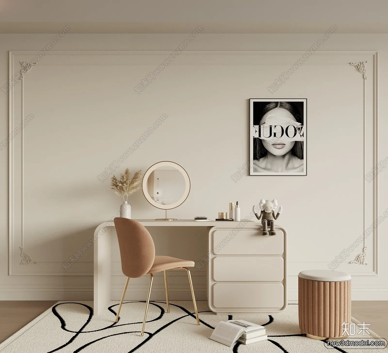 Dressing Table - 3D Models - 3D Furniture Models for Interior - 067