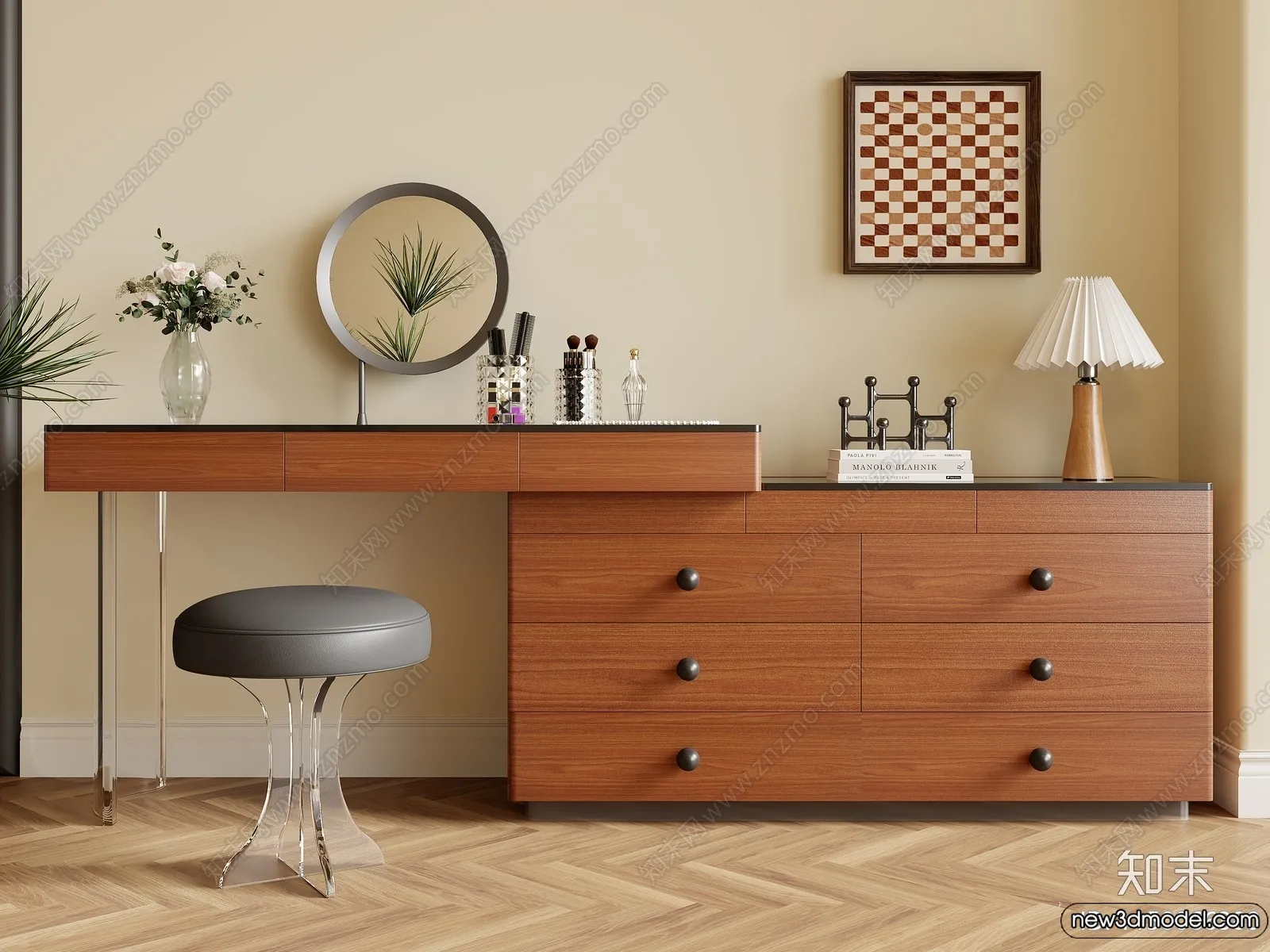 Dressing Table - 3D Models - 3D Furniture Models for Interior - 068